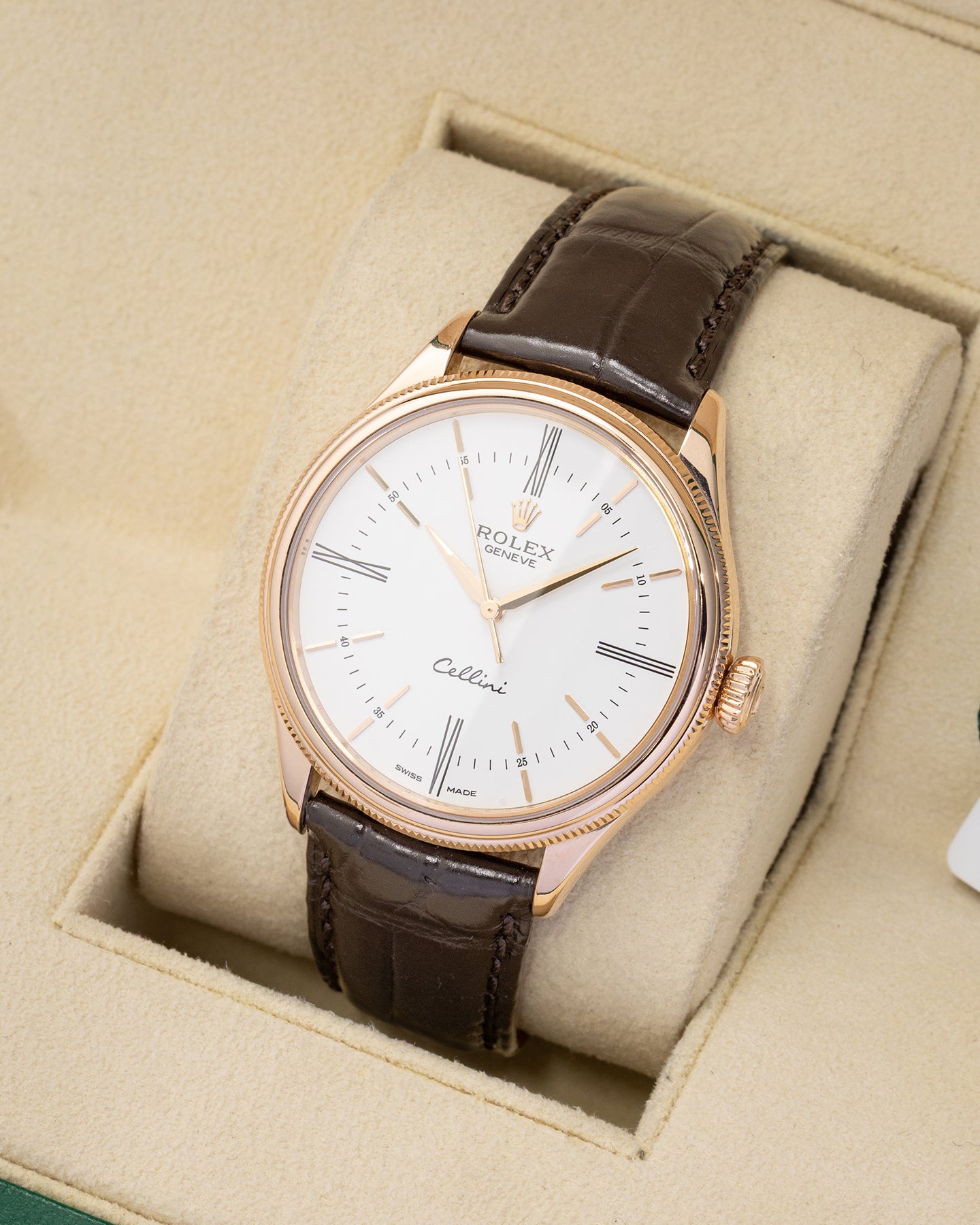 Rose Gold Rolex Cellini 50505 | Noah's Fine Watches Dallas