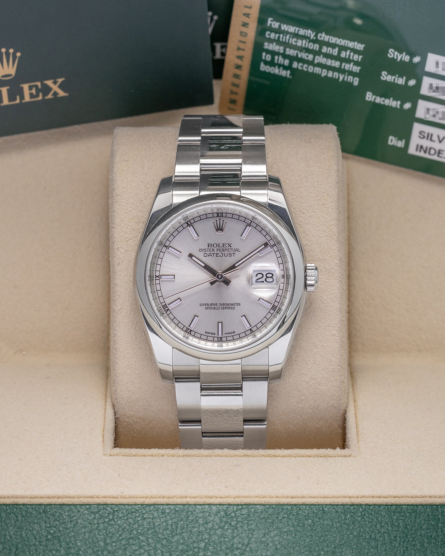 Steel Gray 2009 Rolex Datejust 116200 Watch | Noah's Fine Jewelry and Watches