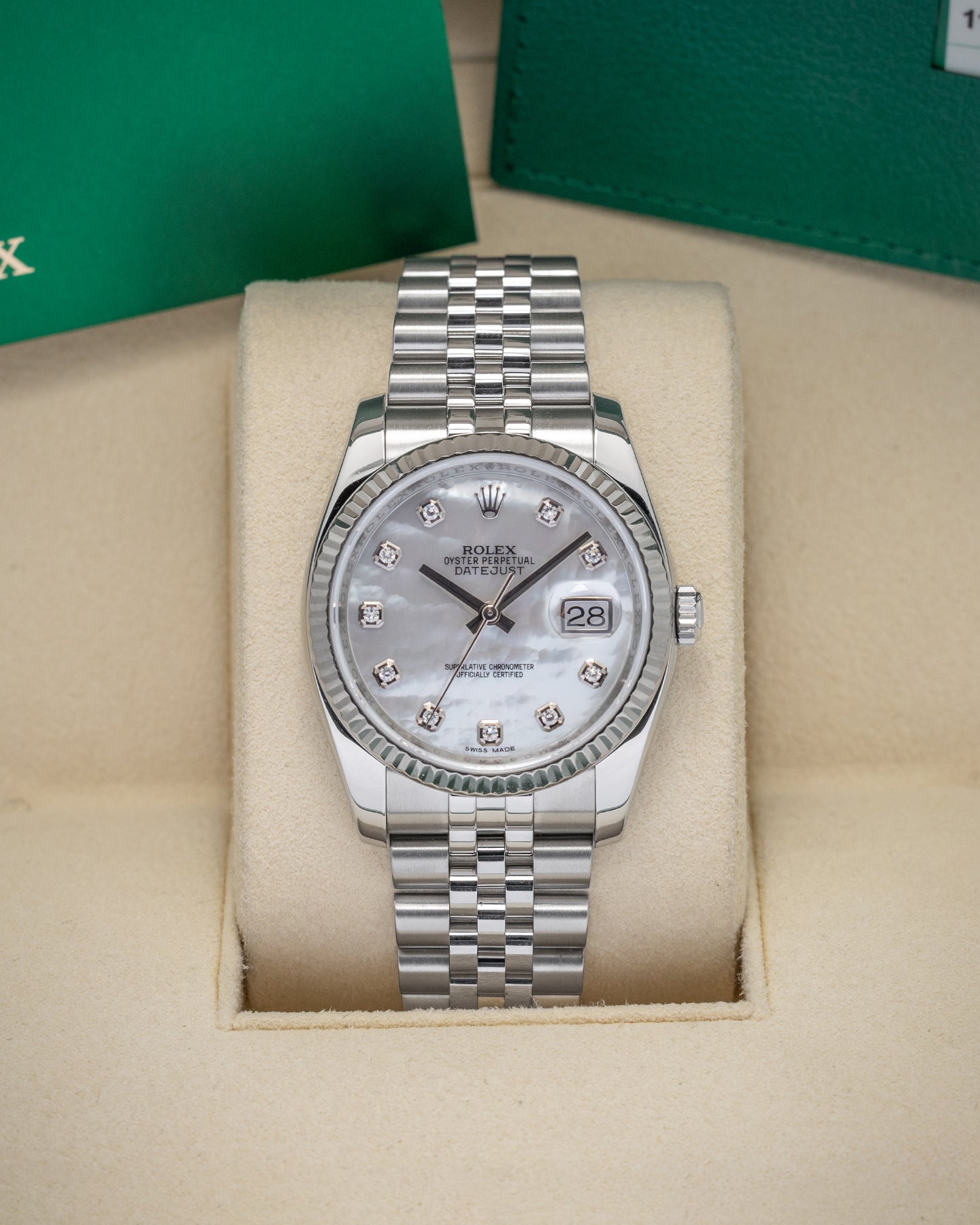 Rolex Datejust 116234 MOP Diamond Watch | Noah's Fine Watches and Jewelry