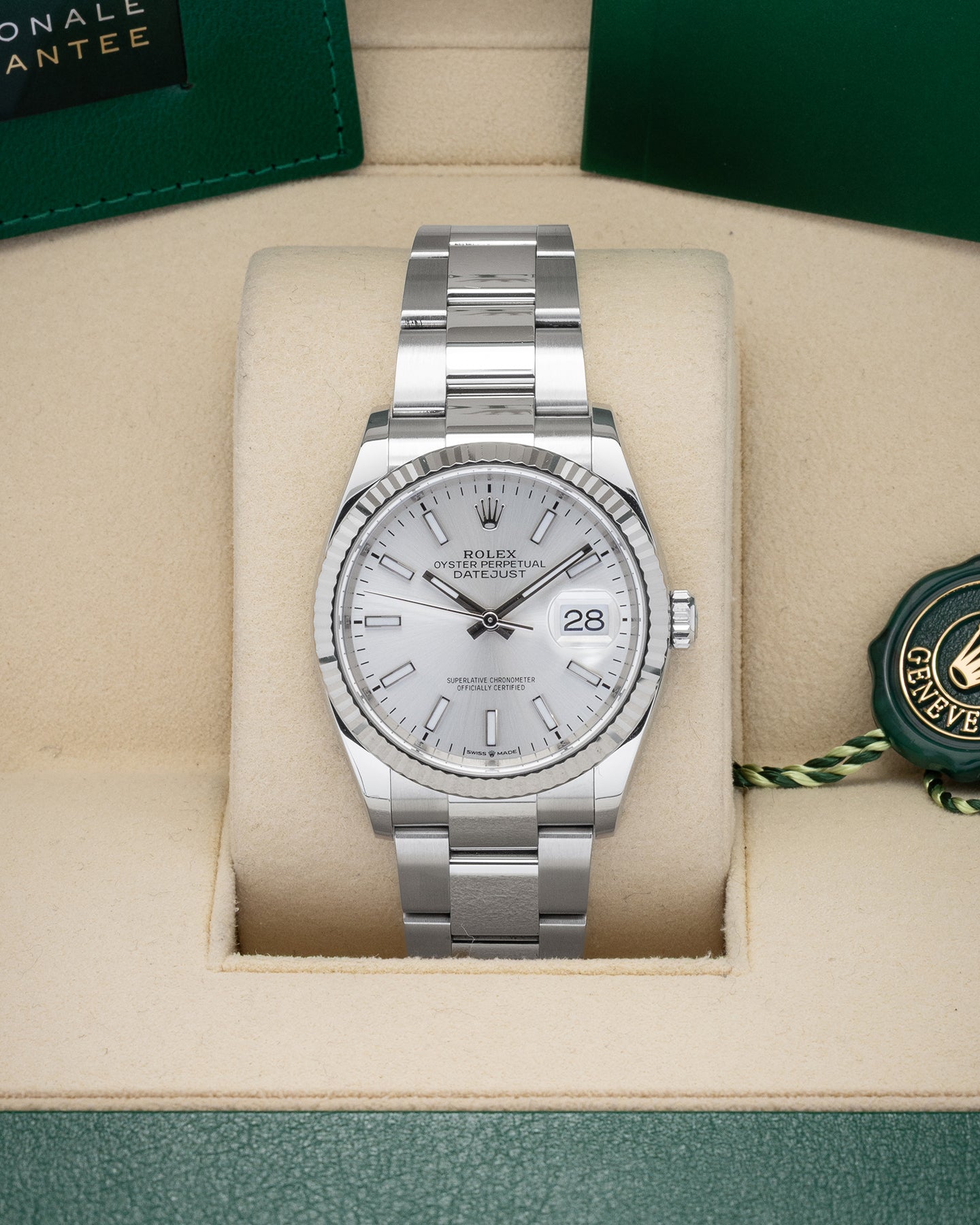 Silver Index Datejust 126234 Rolex Watch | Noah's Fine Watches and Jewelry Texas