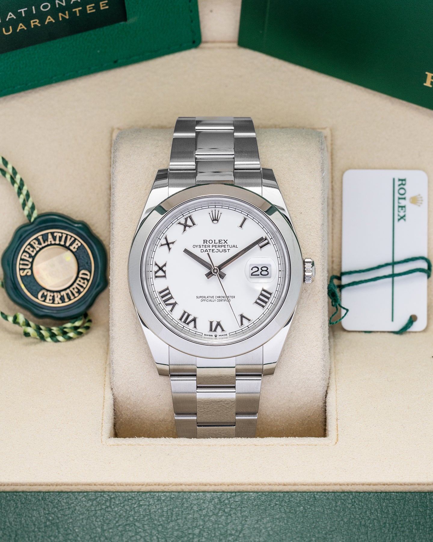 Steel White Rolex Datejust 126300 2024 Watch | Noah's Fine Watches and Jewelry