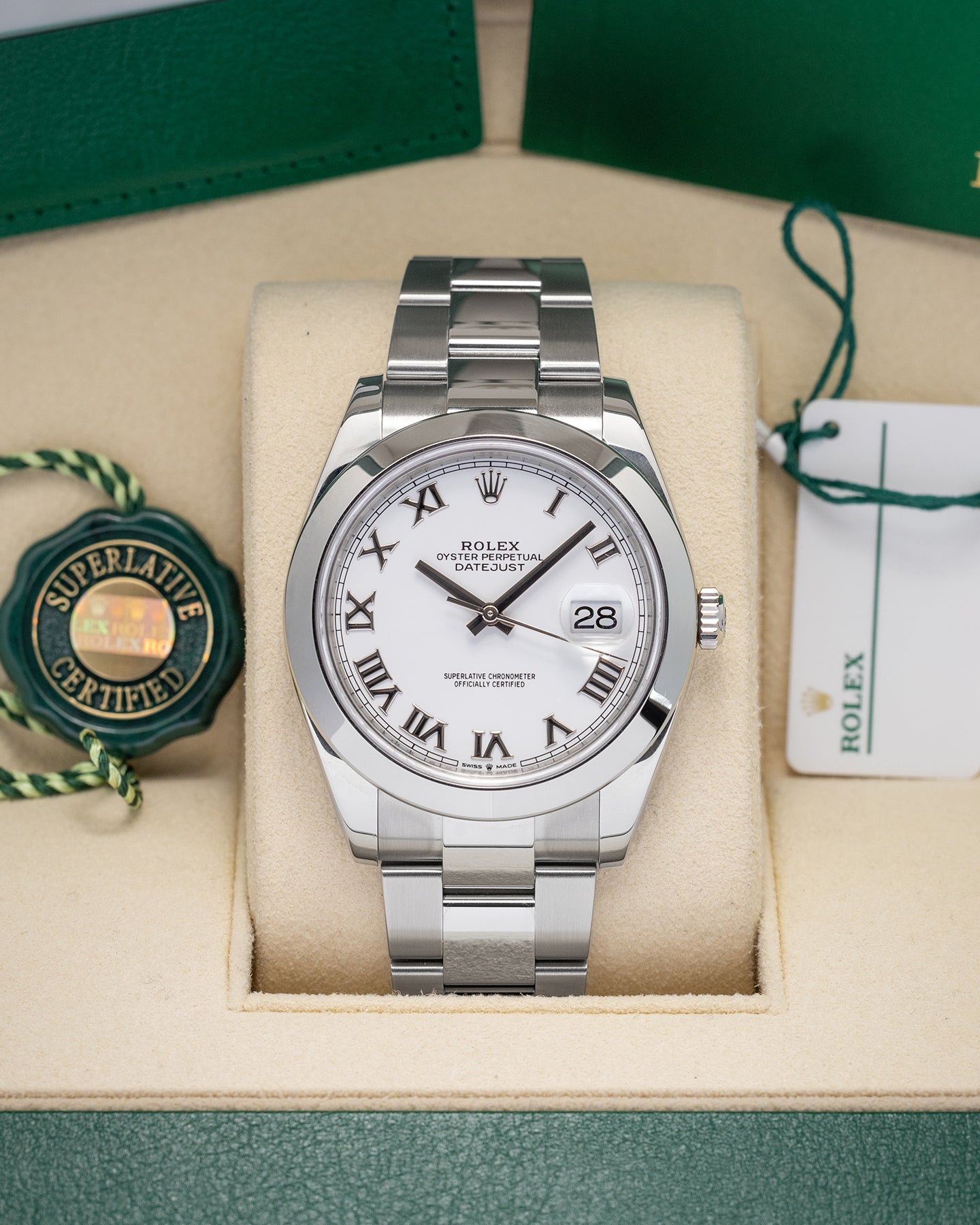 Steel White Rolex Datejust 126330 Watch | Noah's Fine Jewelry and Watches