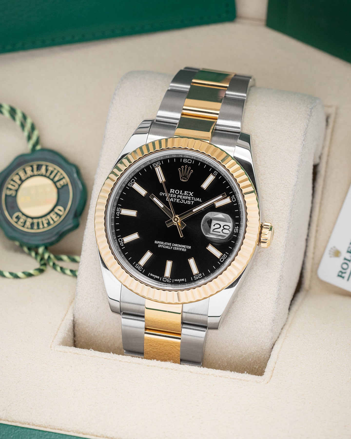 2018 Two Tone Yellow Gold Rolex Datejust 126333 Watch | Noah's Fine Watches and Jewelry Dallas