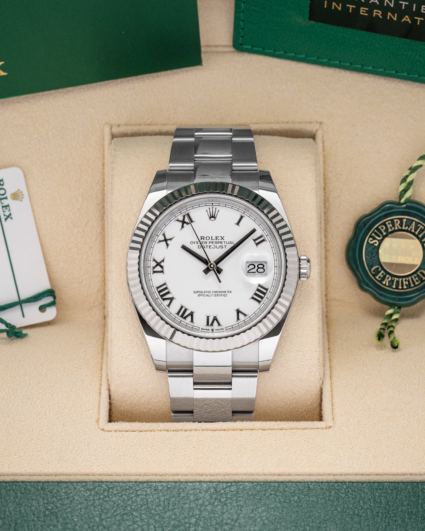 2023 Steel White Rolex Datejust 126334 | Noah's Fine Watches and Jewelry Dallas