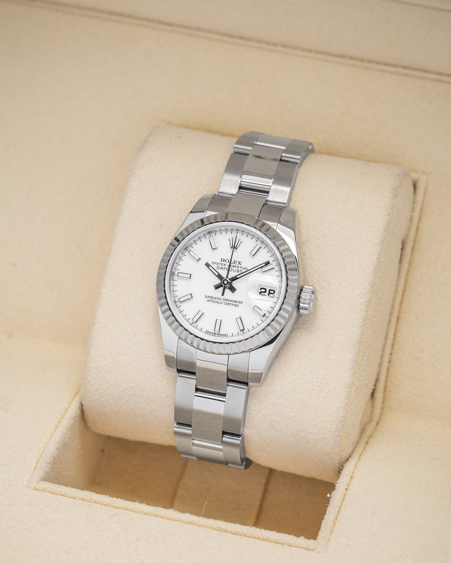 2007 Steel White Rolex Datejust 179174 | Noah's Fine Watches and Jewelry