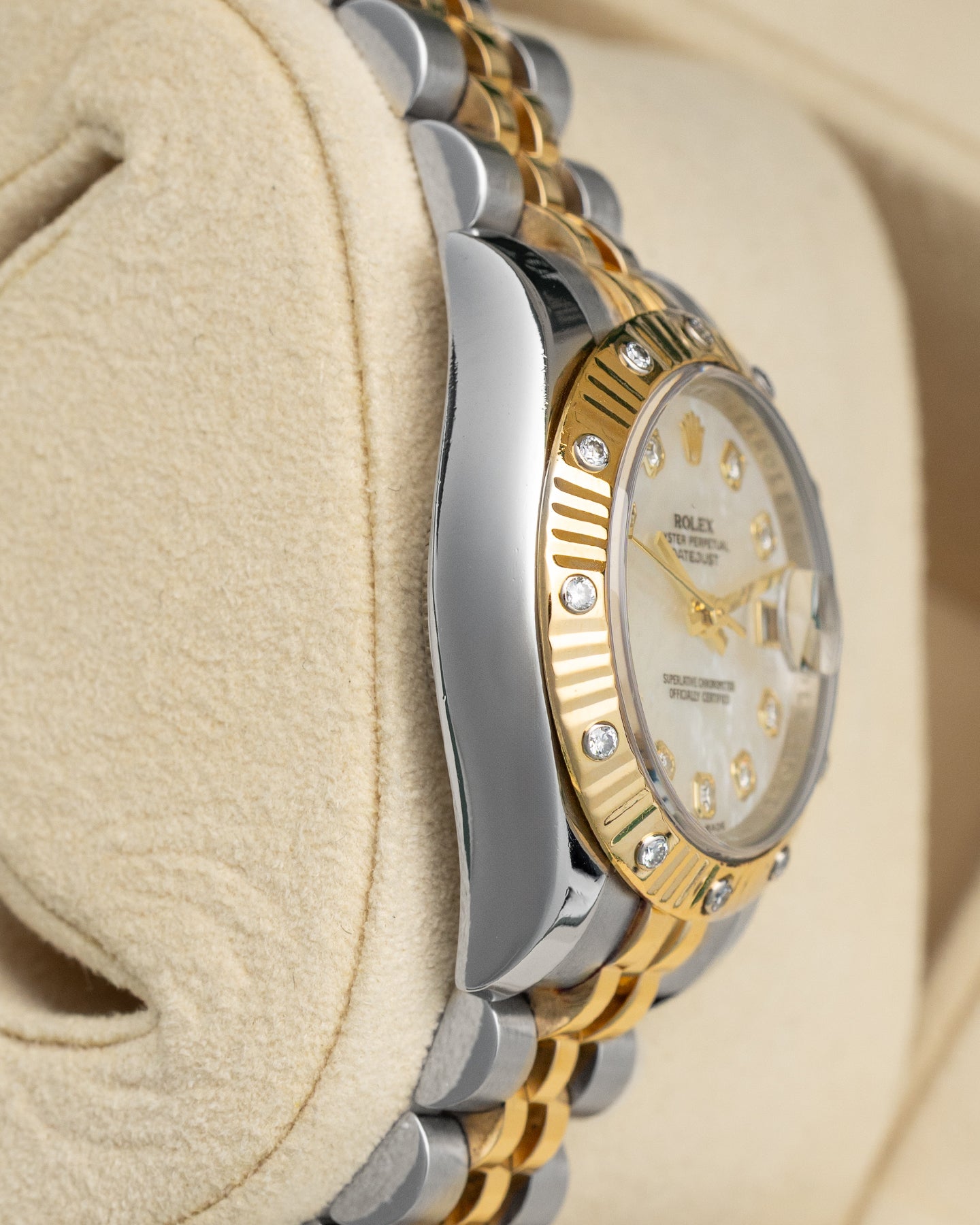 Mother of Pearl Diamond Rolex Datejust 179313 | Noah's Fine Watches Frisco, Texas