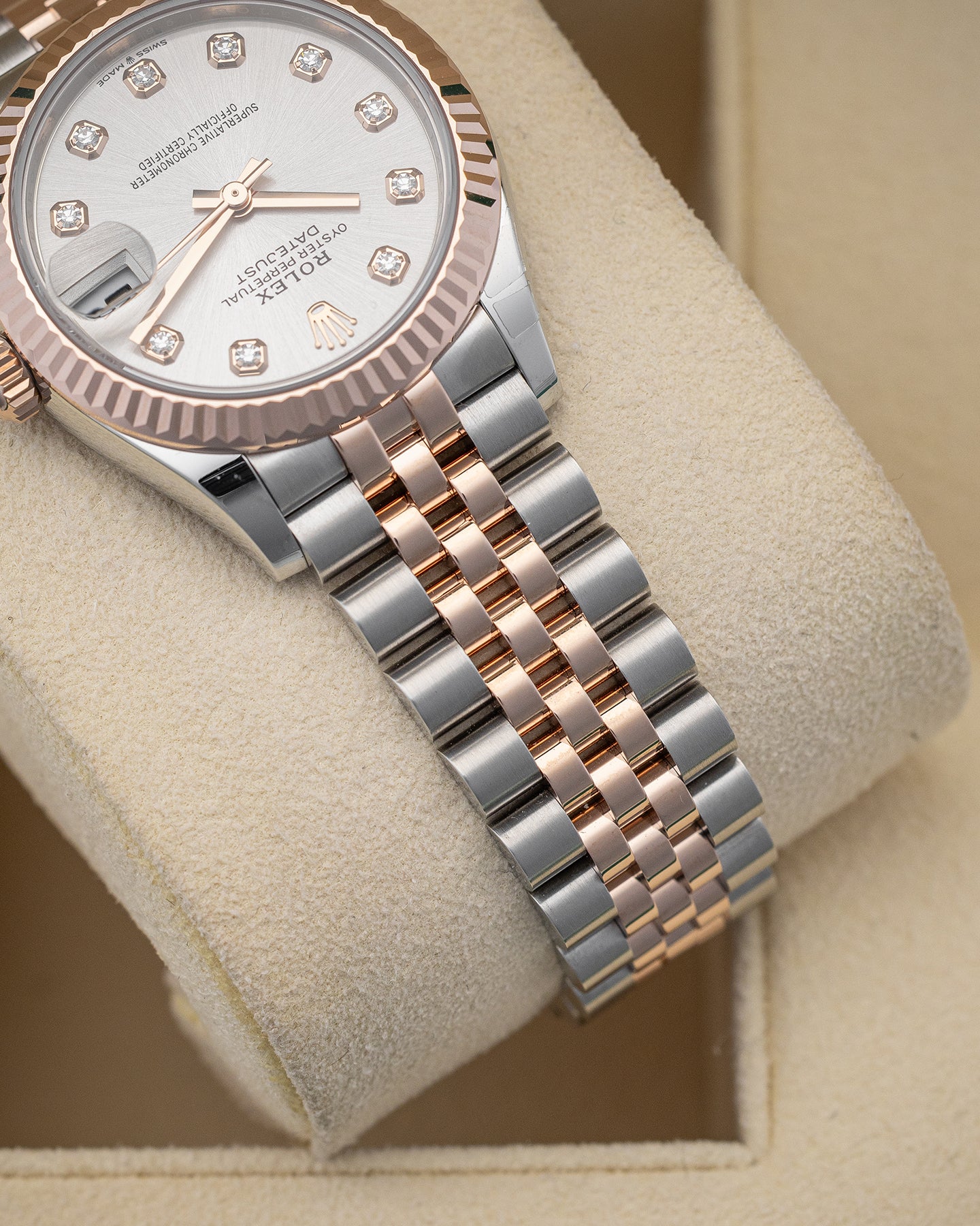 Two Tone Rose Gold Rolex Datejust 278271 Diamond Watch | Noah's Fine Watches and Jewelry