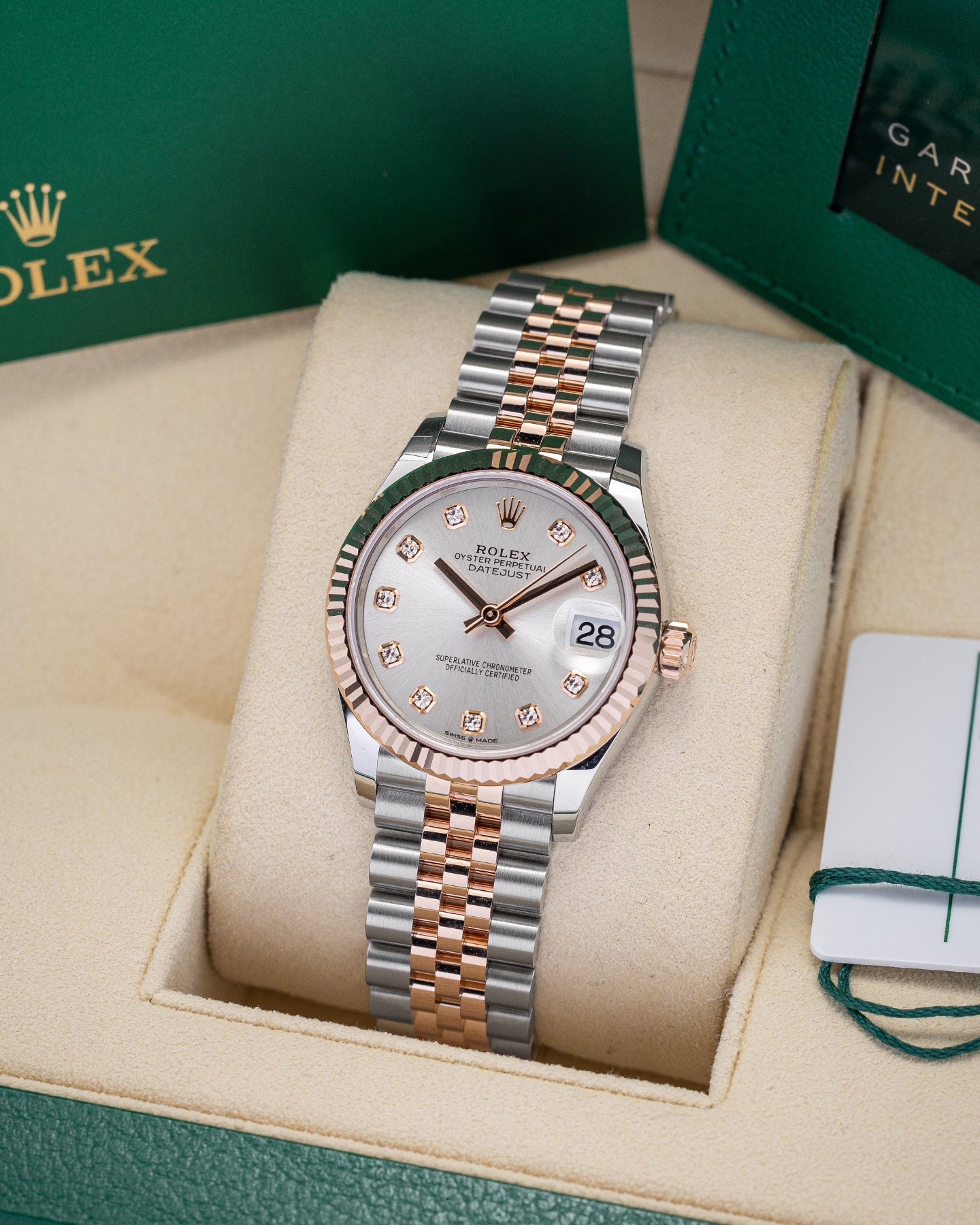 Two Tone Rose Gold Rolex Datejust 278271 Diamond Watch | Noah's Fine Watches and Jewelry