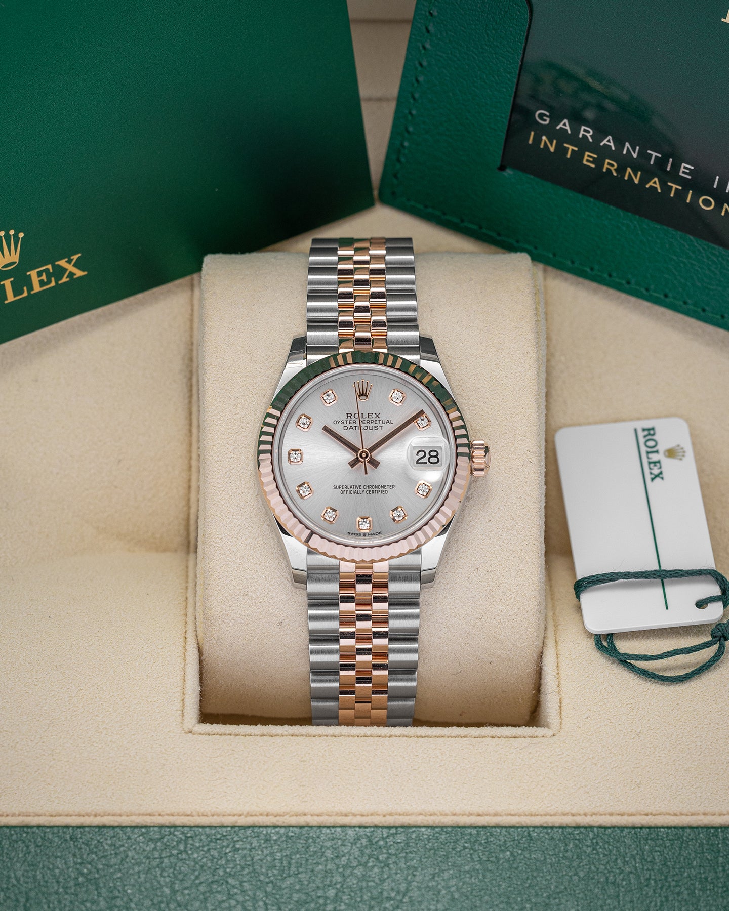 Two Tone Rose Gold Rolex Datejust 278271 Diamond Watch | Noah's Fine Watches and Jewelry