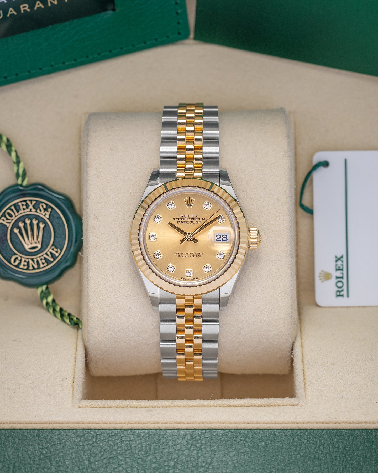 Rolex Datejust Champagne Diamond 279173 Watch | Noah's Fine Watches and Jewelry Dallas