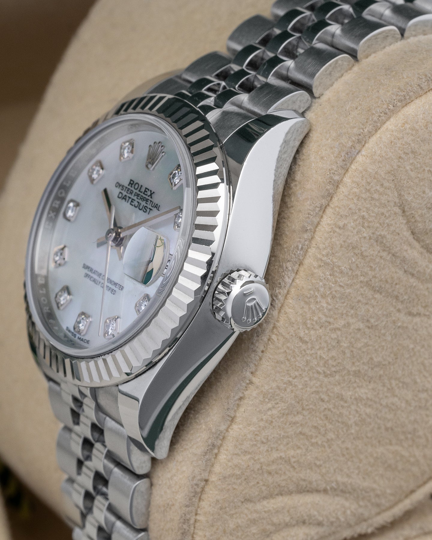 Datejust 279174 MOP Diamond Dial Rolex Watch | Noah's Fine Watches and Jewelry Dallas