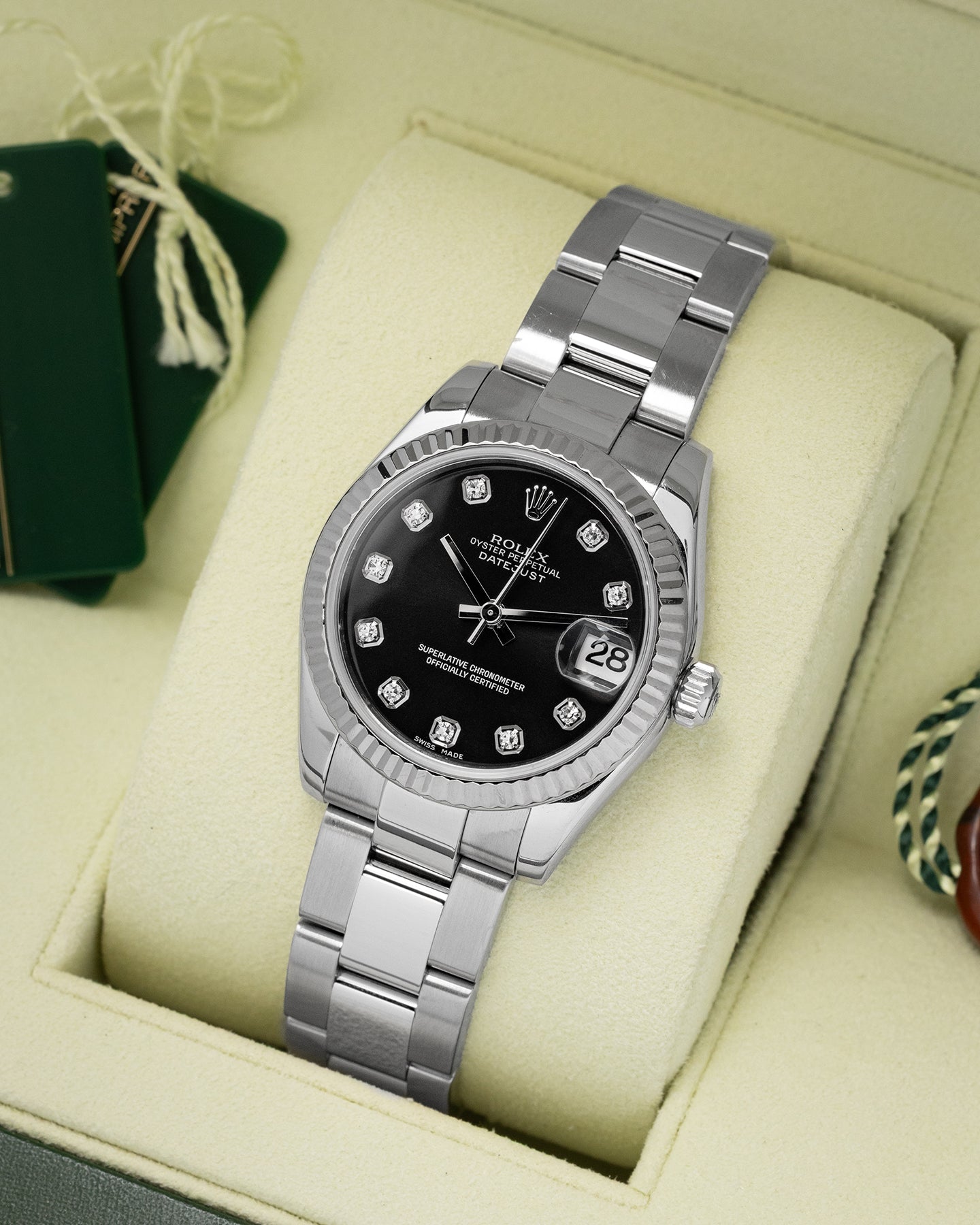 Rolex Datejust Black Diamond 178274 – Noah's Fine Watches & Jewelry
