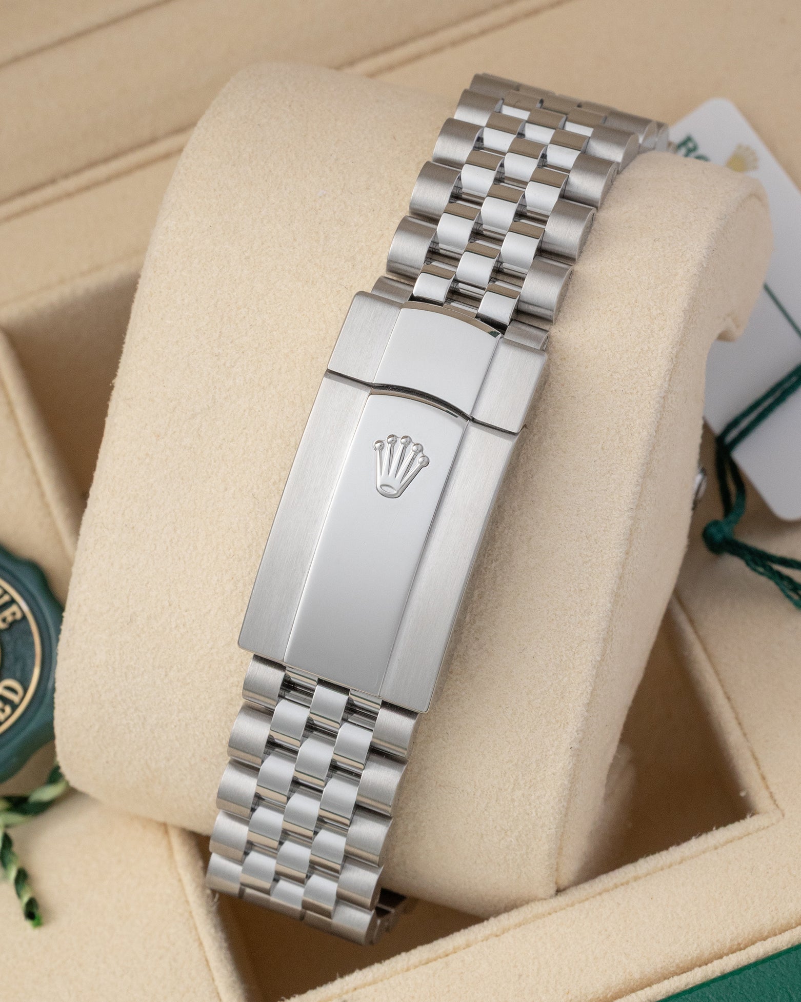 Stainless steel Jubilee bracelet with Oysterclasp and Easylink extension for Rolex Datejust 36 reference 126234