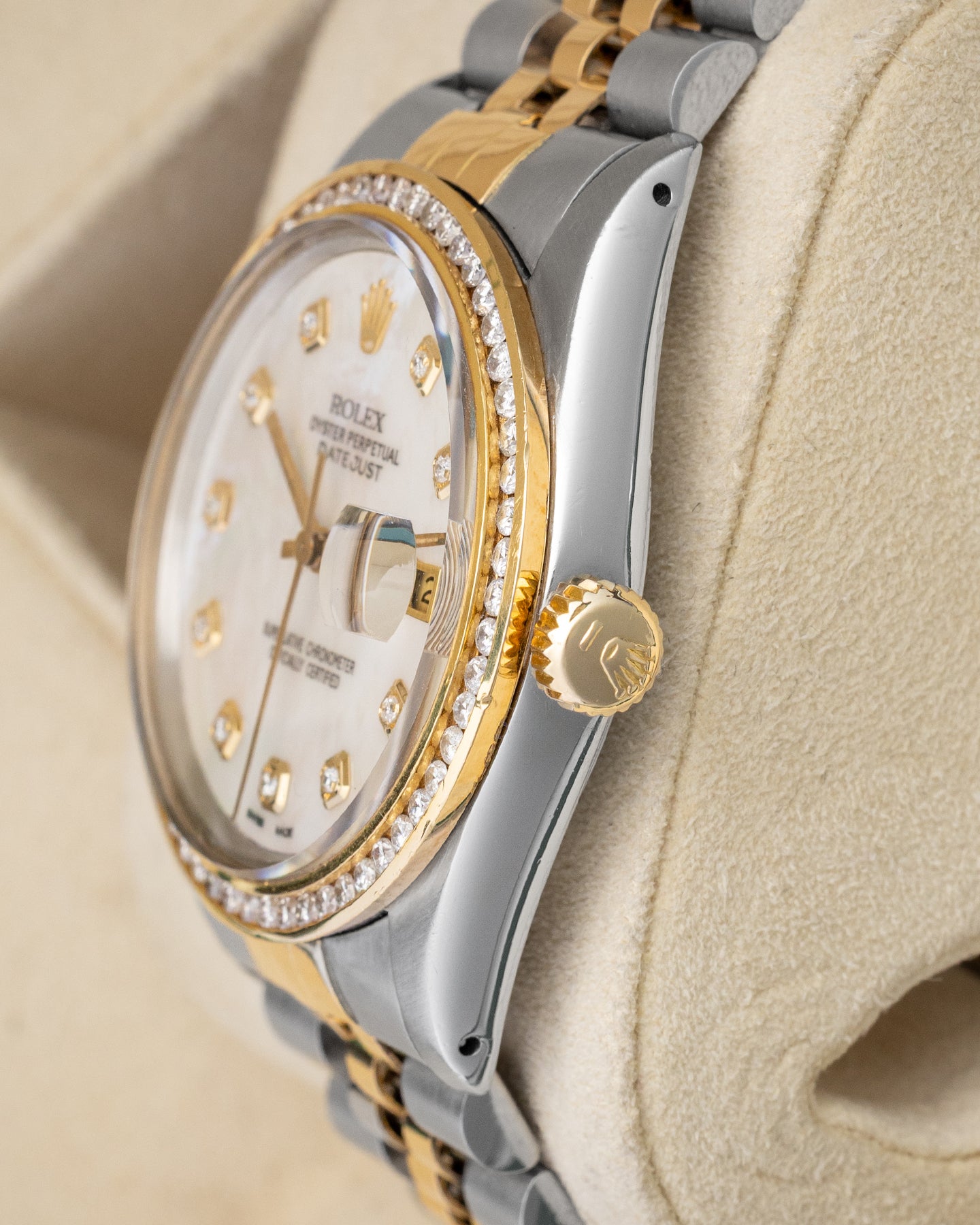 MOP Diamond Rolex Datejust 36 16013 | Noah's Fine Jewelry and Watches USA