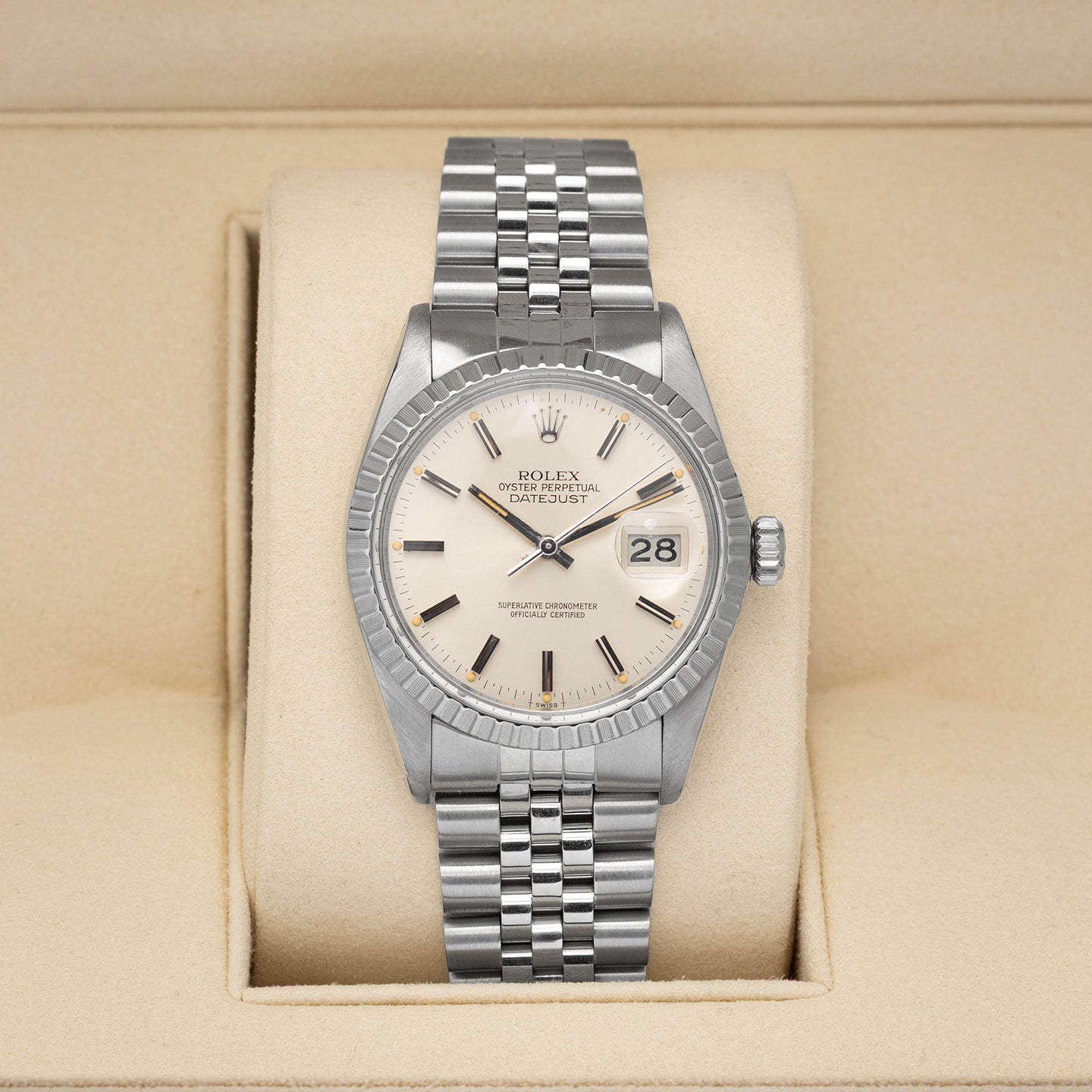 Silver Rolex Datejust 16030 | Noah's Fine Watches Dallas, Texas