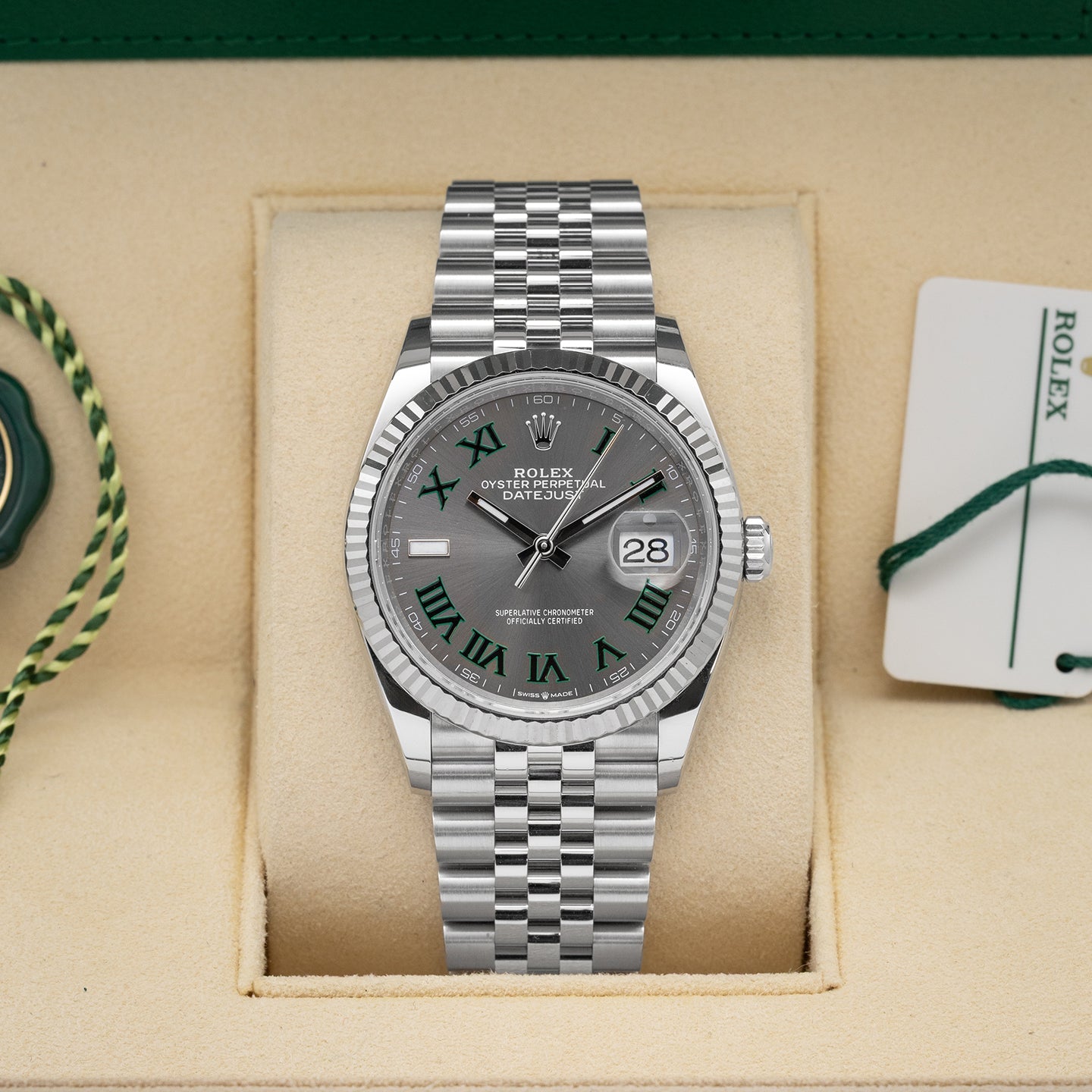Rolex Datejust 36 Wimbledon Dial 126234 | Noah's Fine Watches & Jewelry Dallas