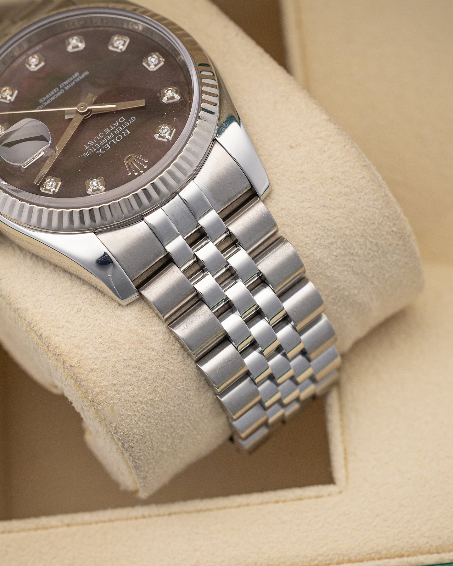 Rolex Datejust 116234 Black MOP Watch | Noah's Fine Watches and Jewelry Dallas