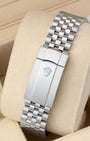 Stainless steel Jubilee bracelet with Oysterclasp and Easylink extension on Rolex Datejust 41 reference 126300