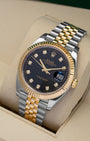 Black Diamond Two Tone Rolex Datejust 126333 | Noah's Fine Watches Frisco, TX