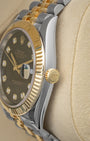 Black Diamond Two Tone Rolex Datejust 126333 | Noah's Fine Watches Frisco, TX