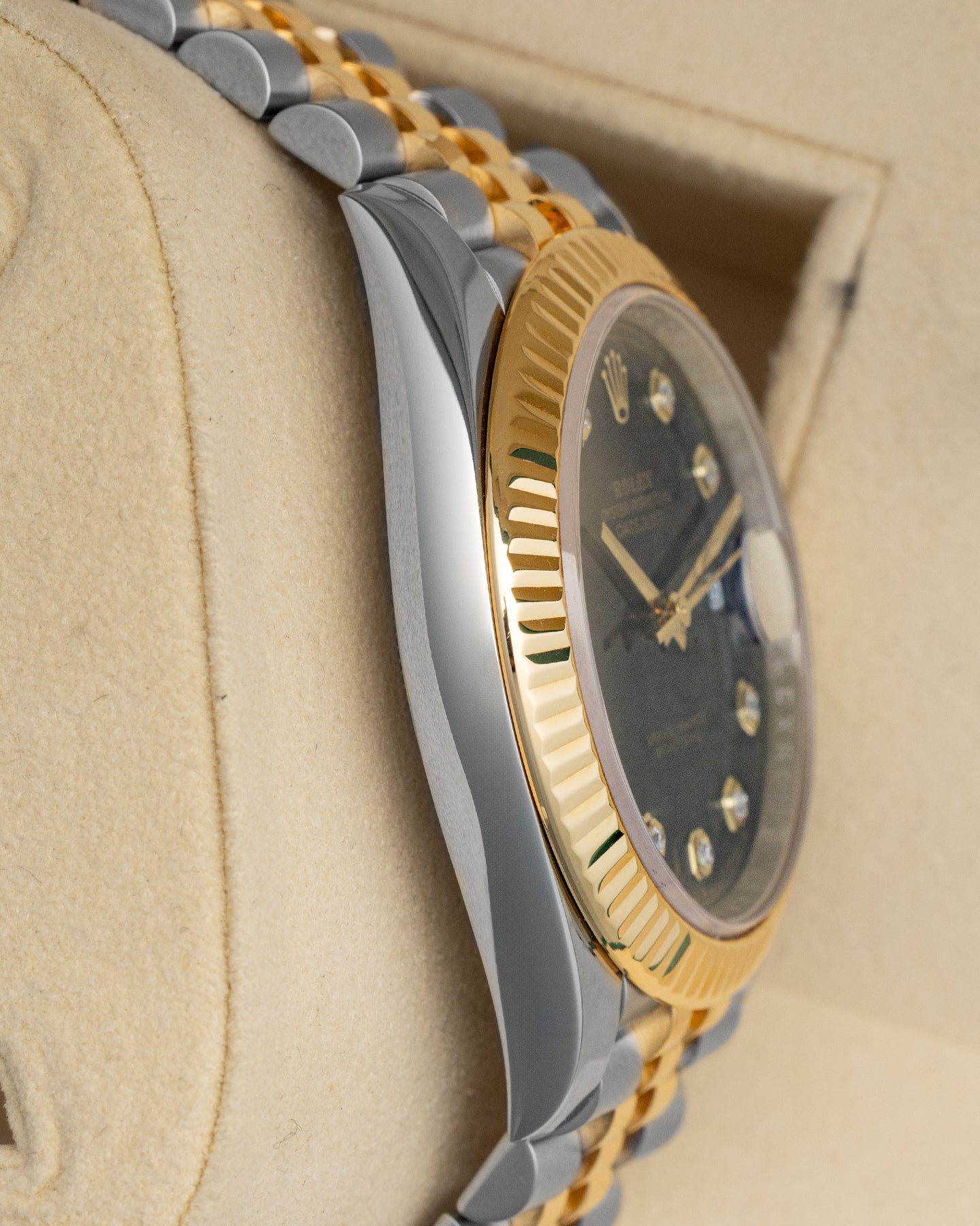 Black Diamond Two Tone Rolex Datejust 126333 | Noah's Fine Watches Frisco, TX