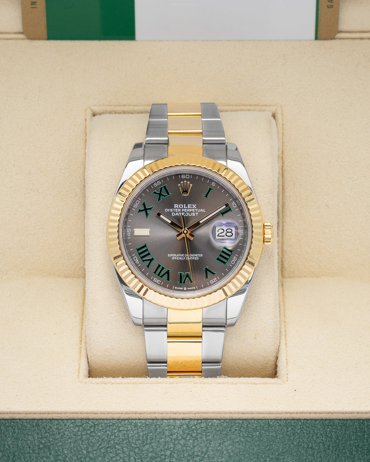 Wimbledon Rolex Datejust 41 126333 | Noah's Fine Jewelry & Watches Dallas, TX