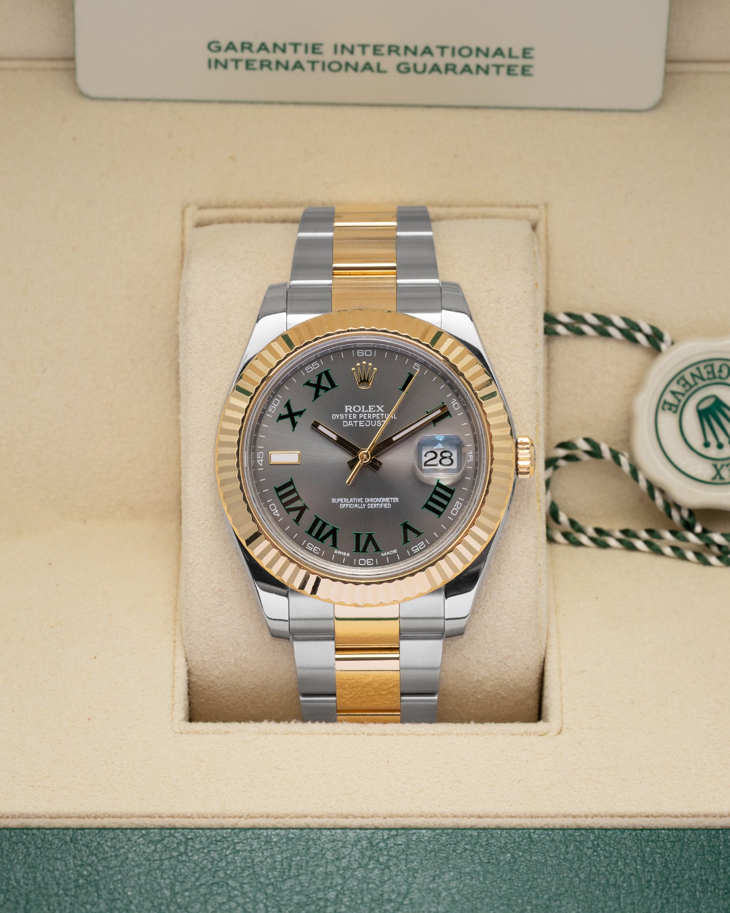 Two Tone Rolex Datejust 41 Wimbledon 126333 | Noah's Fine Watches & Jewelry