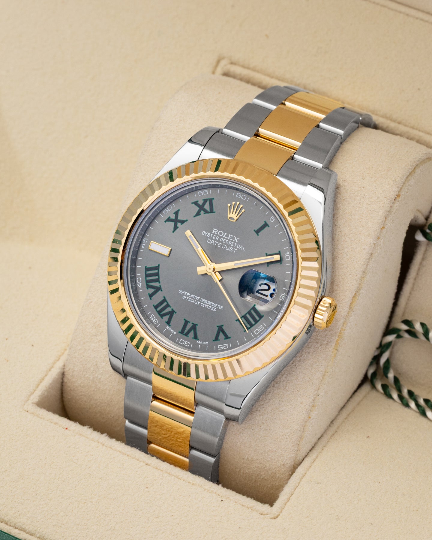 Two Tone Rolex Datejust 41 Wimbledon 126333 | Noah's Fine Watches & Jewelry