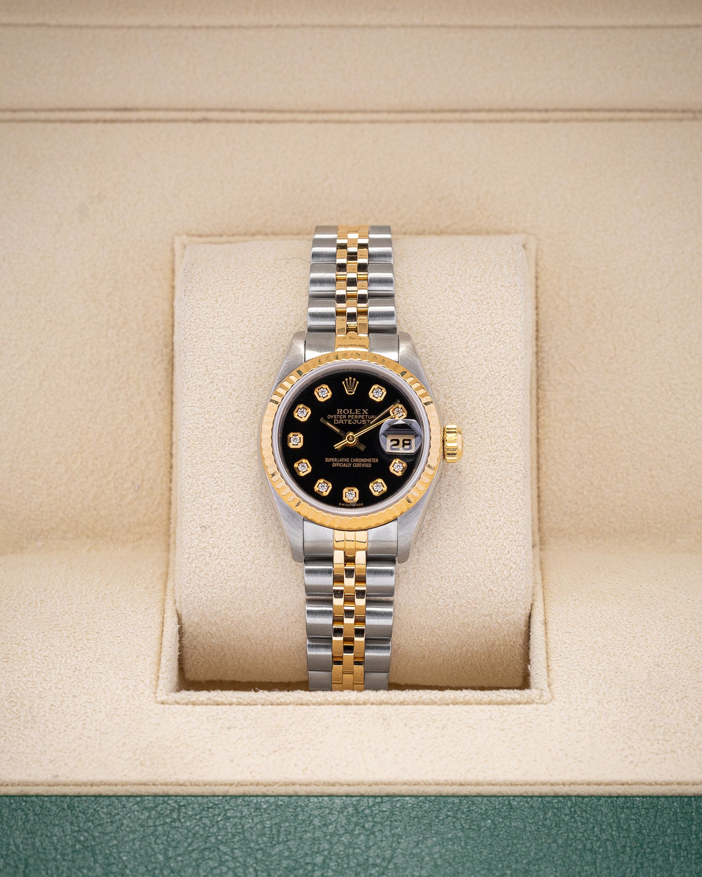 Rolex Datejust 69173 Black Diamond Dial Watch | Noah's Fine Watches and Jewelry Dallas