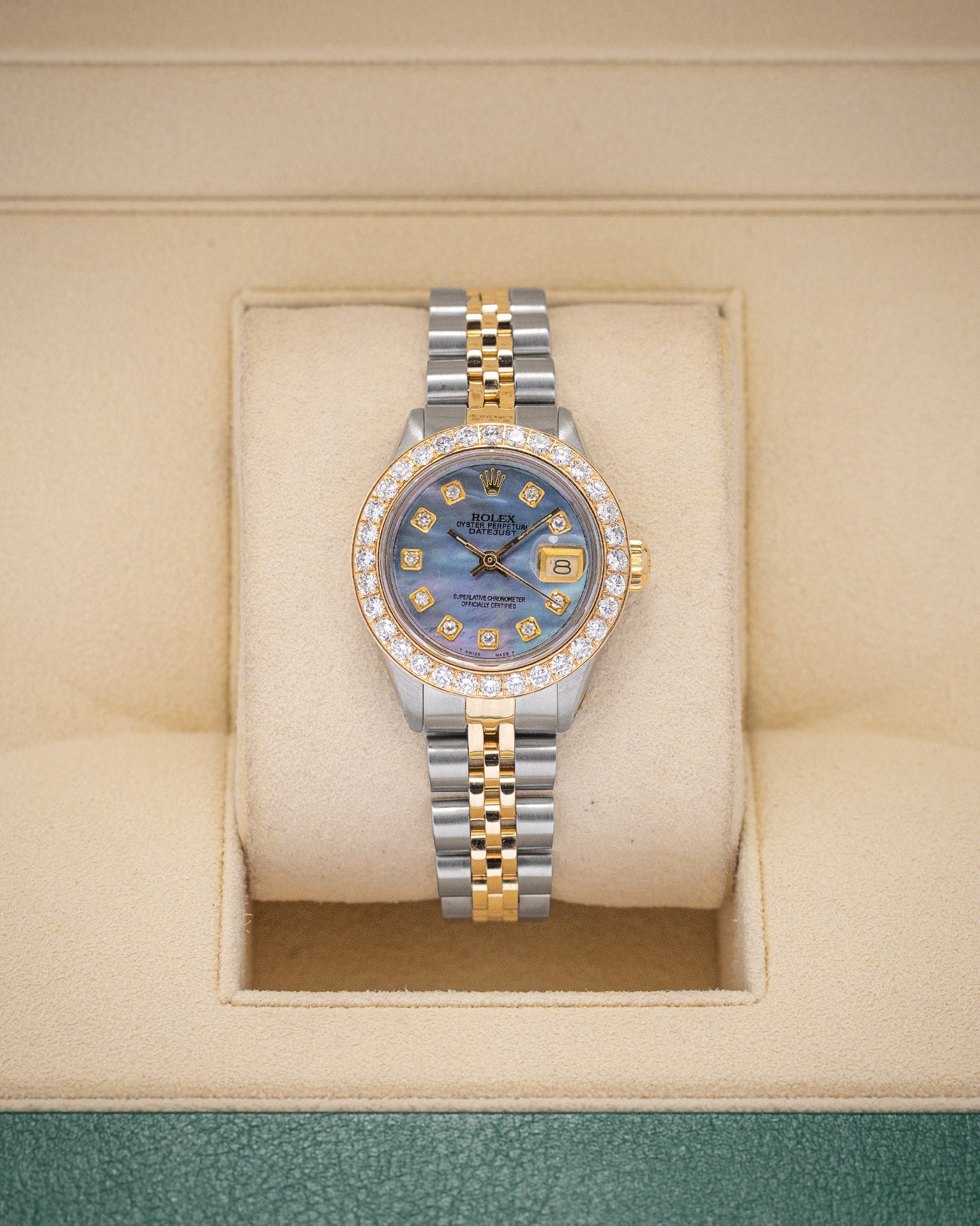 Custom Diamond Rolex Datejust 6917 Watch | Noah's Fine Watches and Jewelry Dallas