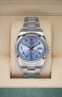 Rolex Datejust Aftermarket Ice Blue Arabic Dial 126300 | Noah's Fine Watches and Jewelry in Dallas, TX