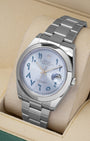 Rolex Datejust Aftermarket Ice Blue Arabic Dial 126300 | Noah's Fine Watches and Jewelry in Dallas, TX
