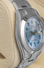Rolex Datejust Aftermarket Ice Blue Arabic Dial 126300 | Noah's Fine Watches and Jewelry in Dallas, TX
