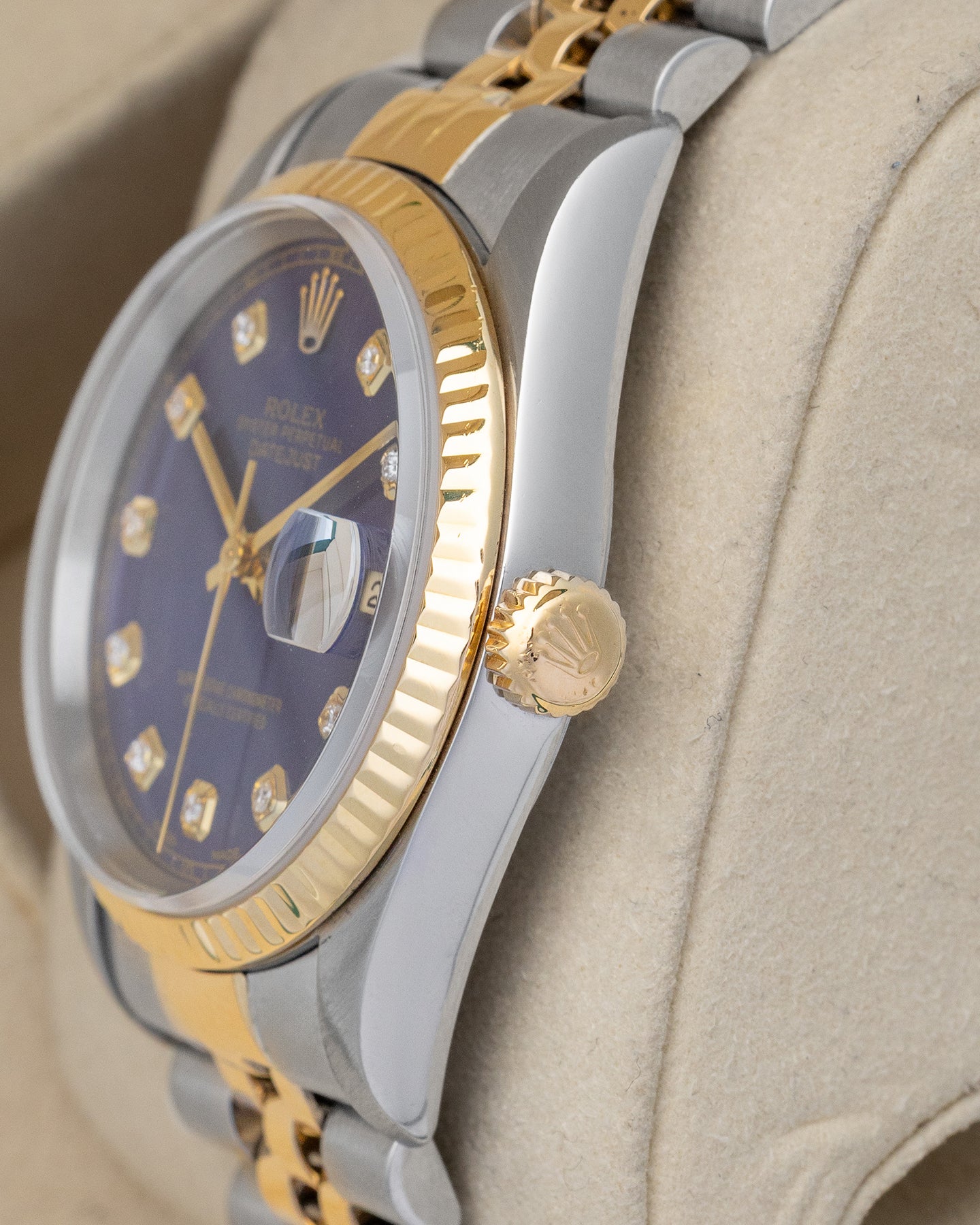 Rolex Datejust Blue Diamond 36 16233 – Noah's Fine Watches & Jewelry