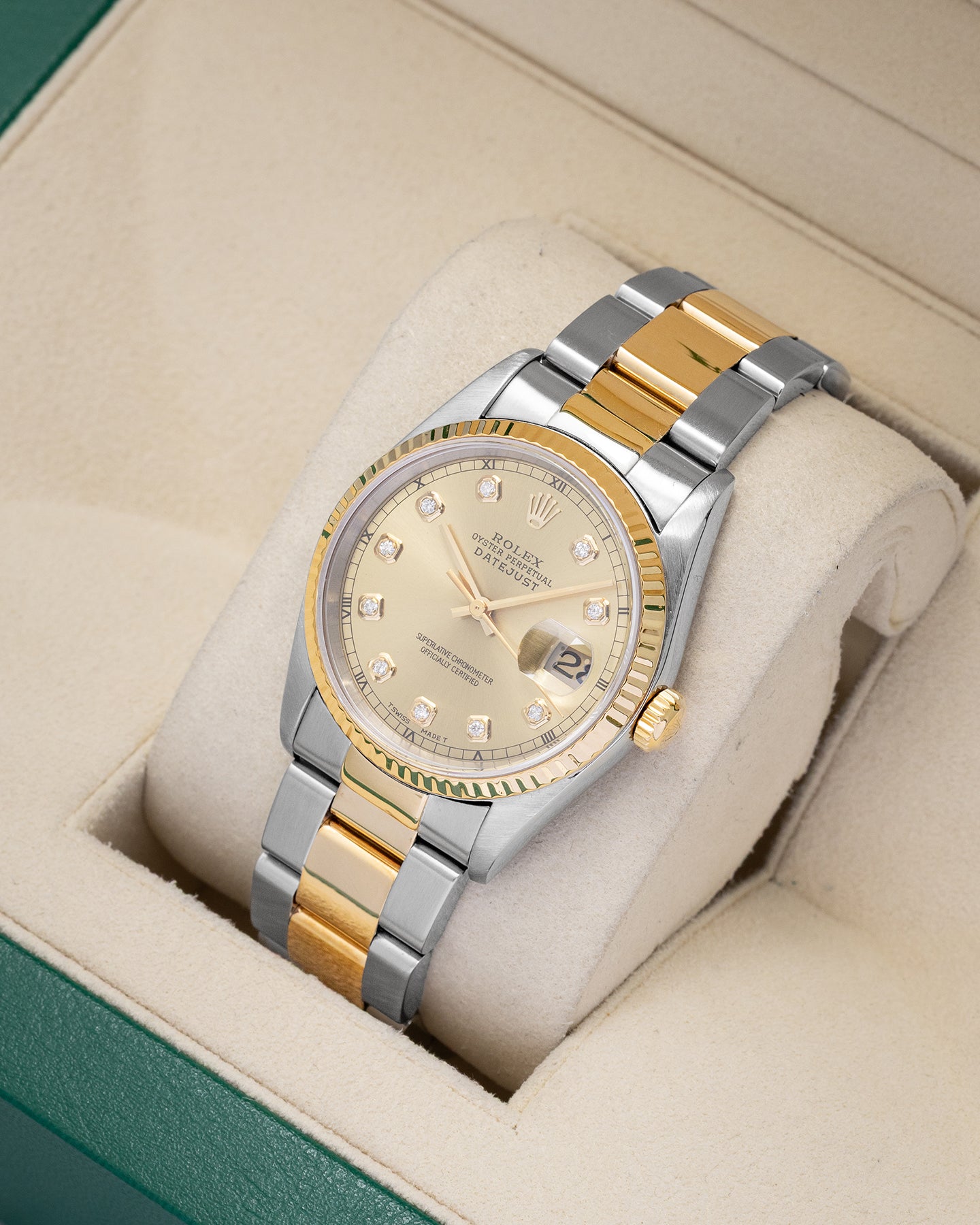Rolex Datejust Champagne Diamond 16233 | Noah's Fine Watches Frisco, TX