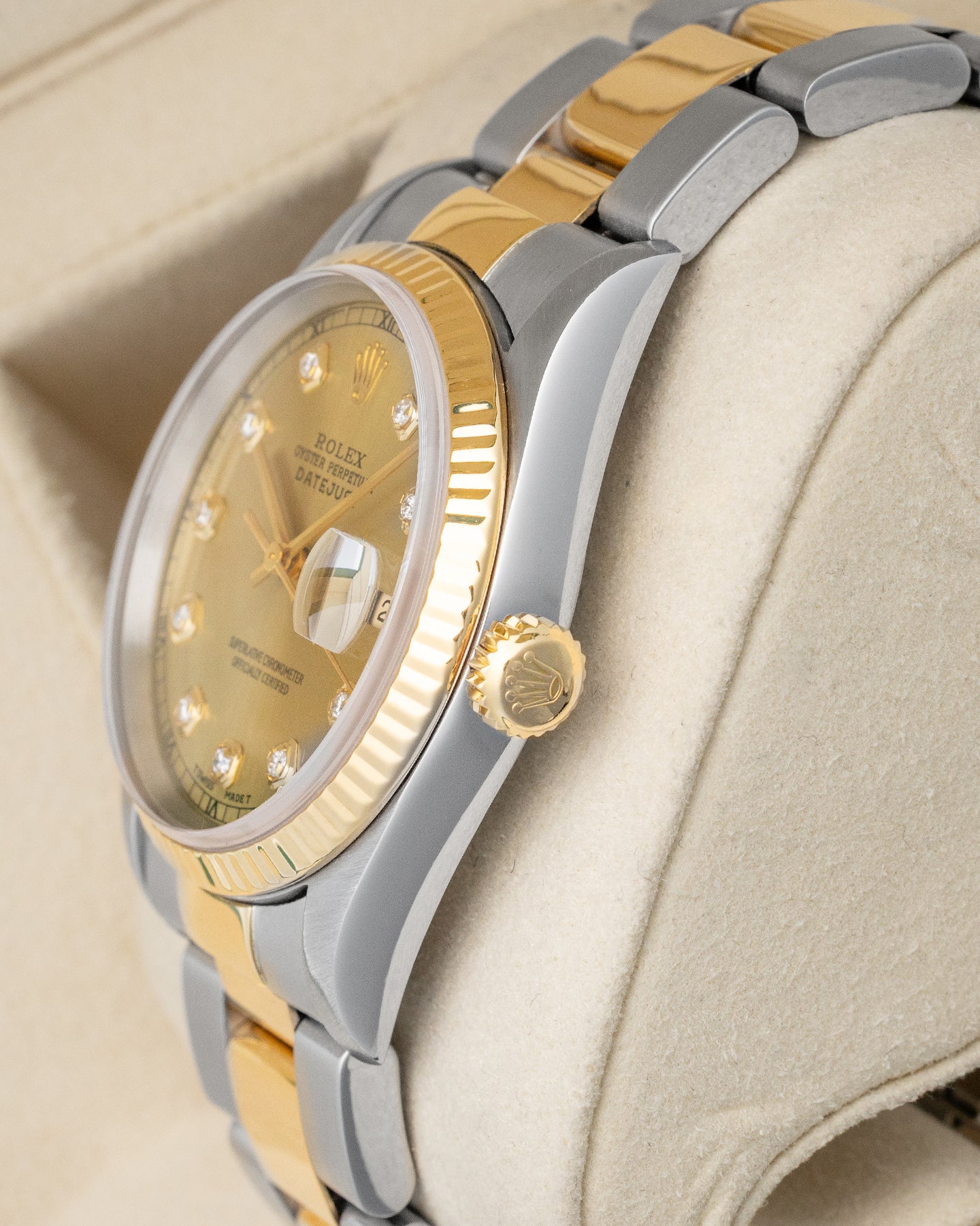 Rolex Datejust Champagne Diamond 16233 | Noah's Fine Watches Frisco, TX