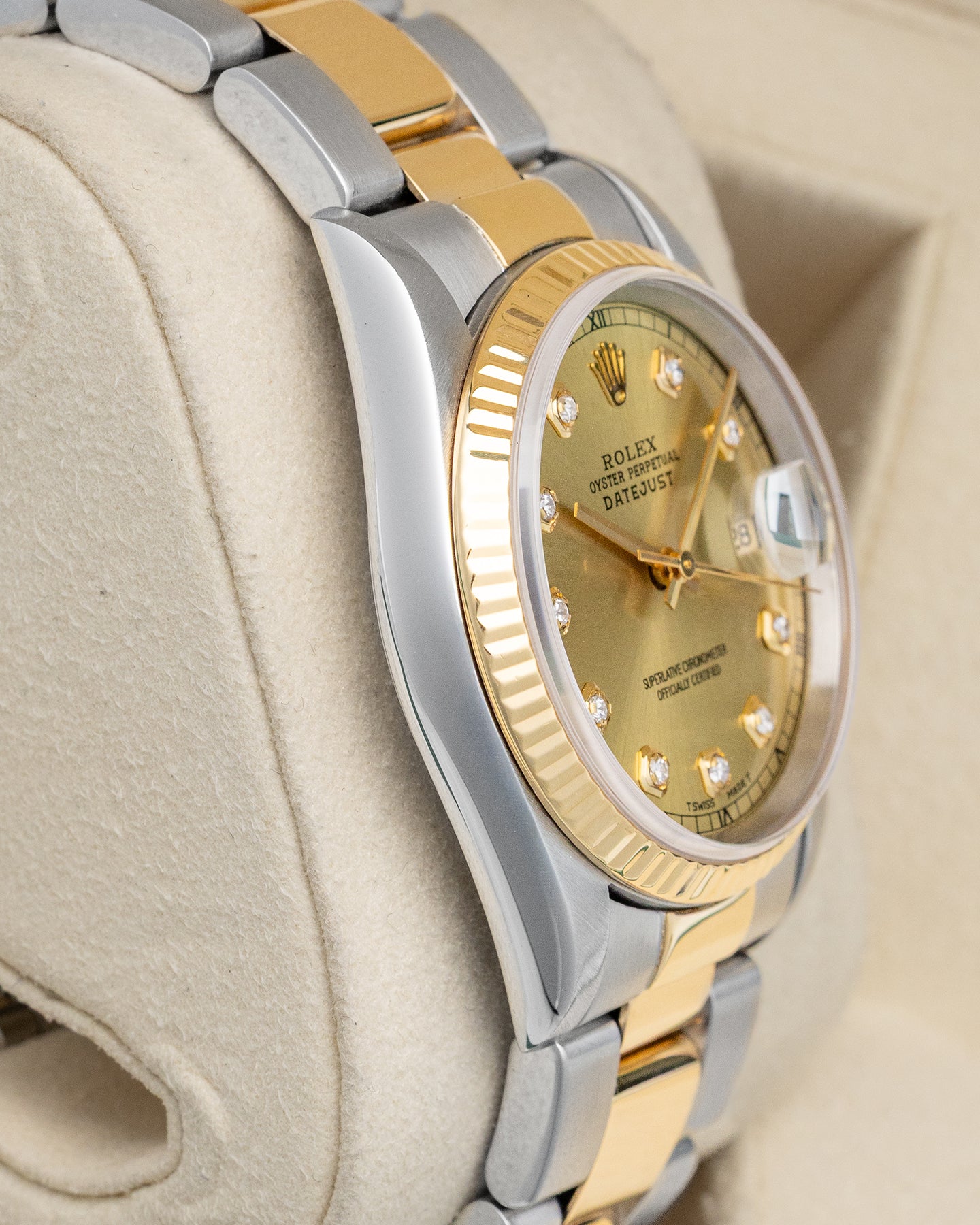 Rolex Datejust Champagne Diamond 16233 | Noah's Fine Watches Frisco, TX