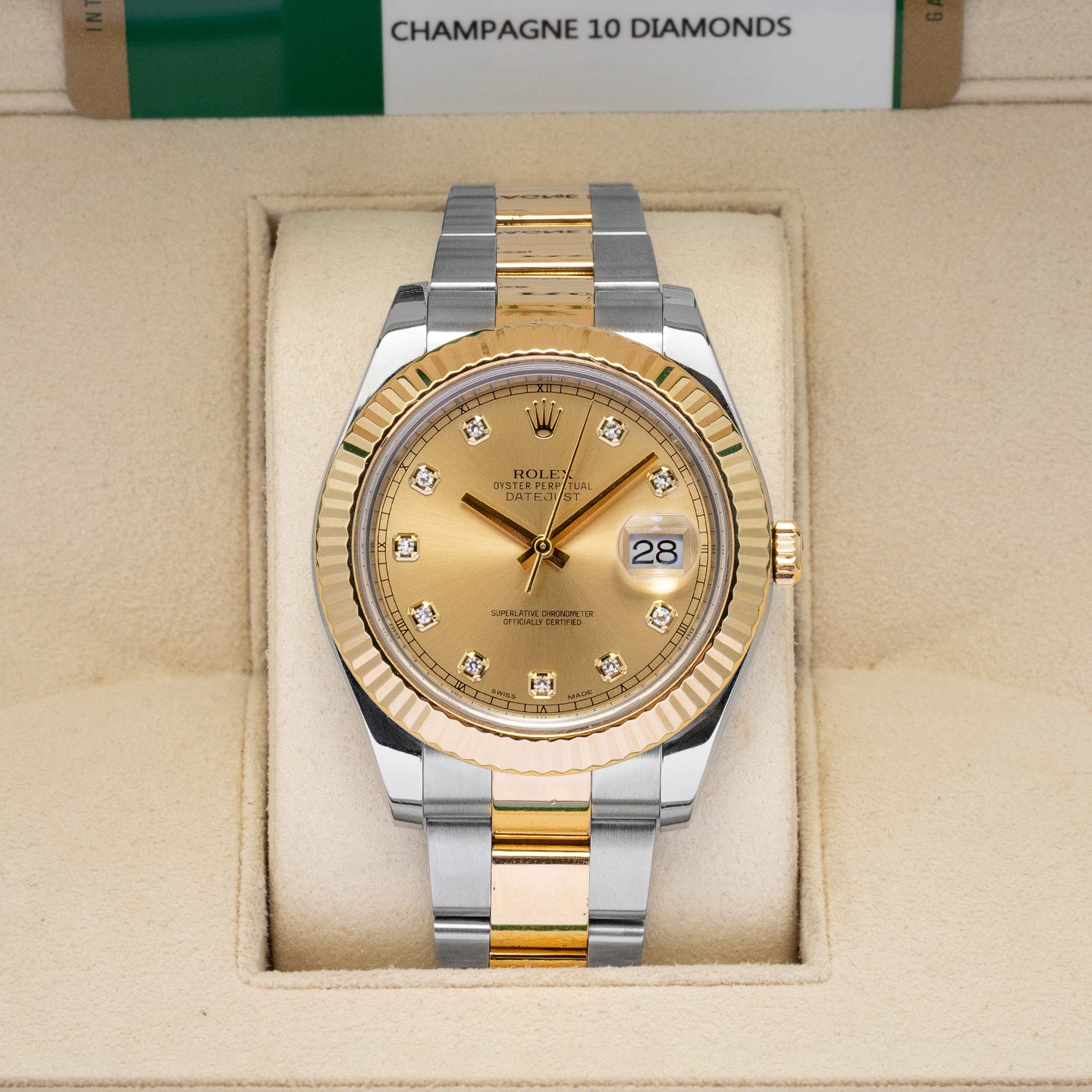 Rolex Datejust Champagne Diamonds 116333 | Noah's Fine Watches Frisco, TX