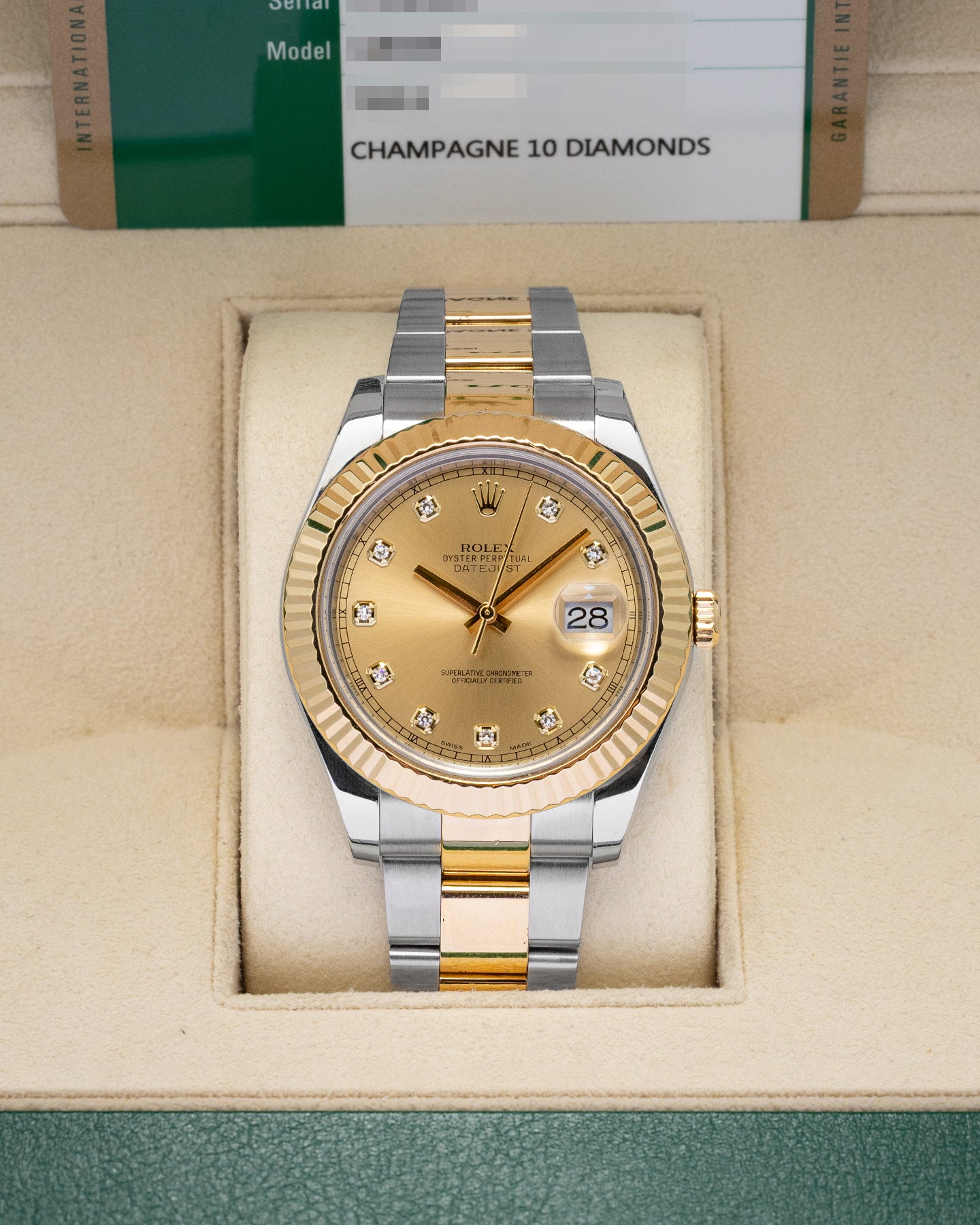 Rolex Datejust Champagne Diamonds 116333 | Noah's Fine Watches Frisco, TX