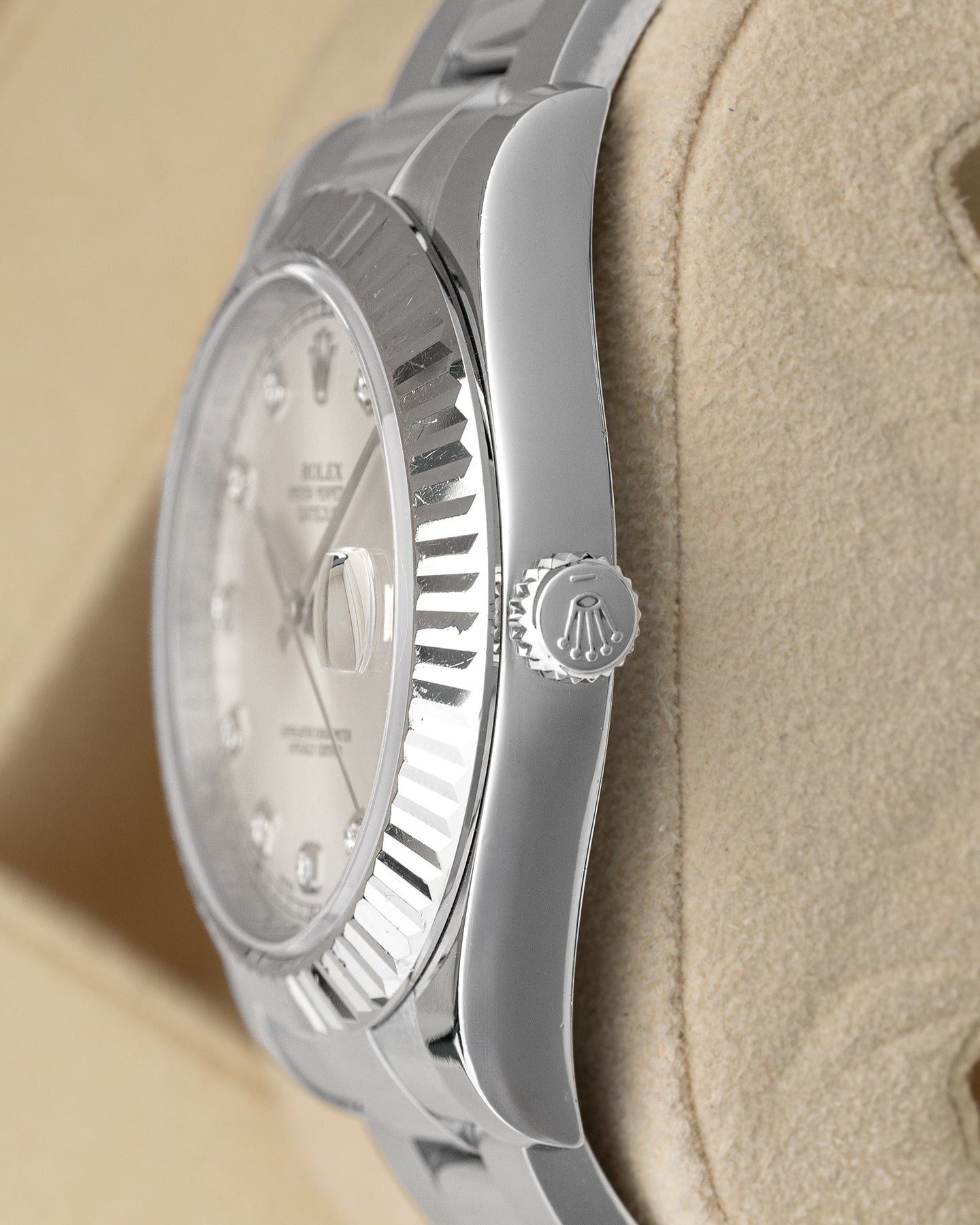 ROLEX キーホルダー シルバー Rolex Datejust II Silver Diamonds 116334 – Noah's Fine Watches
