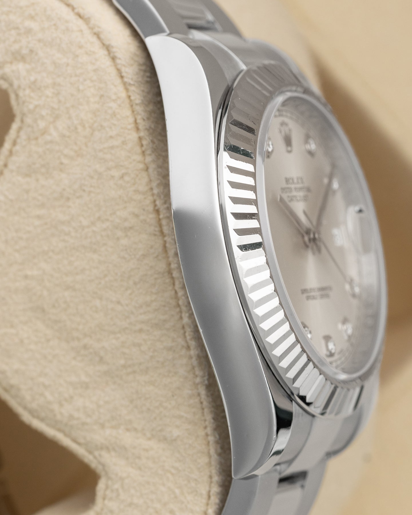 Silver Diamond Rolex Datejust II 116334 | Noah's Fine Watches and Jewelry Texas