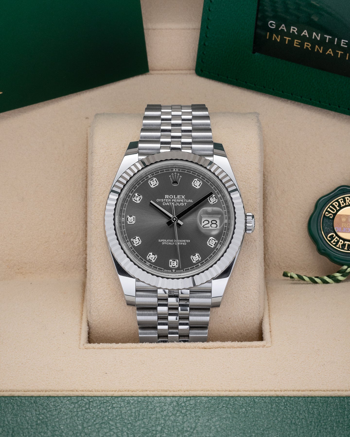 2025 Rolex Datejust Slate Diamond 126334 Watch | Noah's Fine Watches and Jewelry Dallas