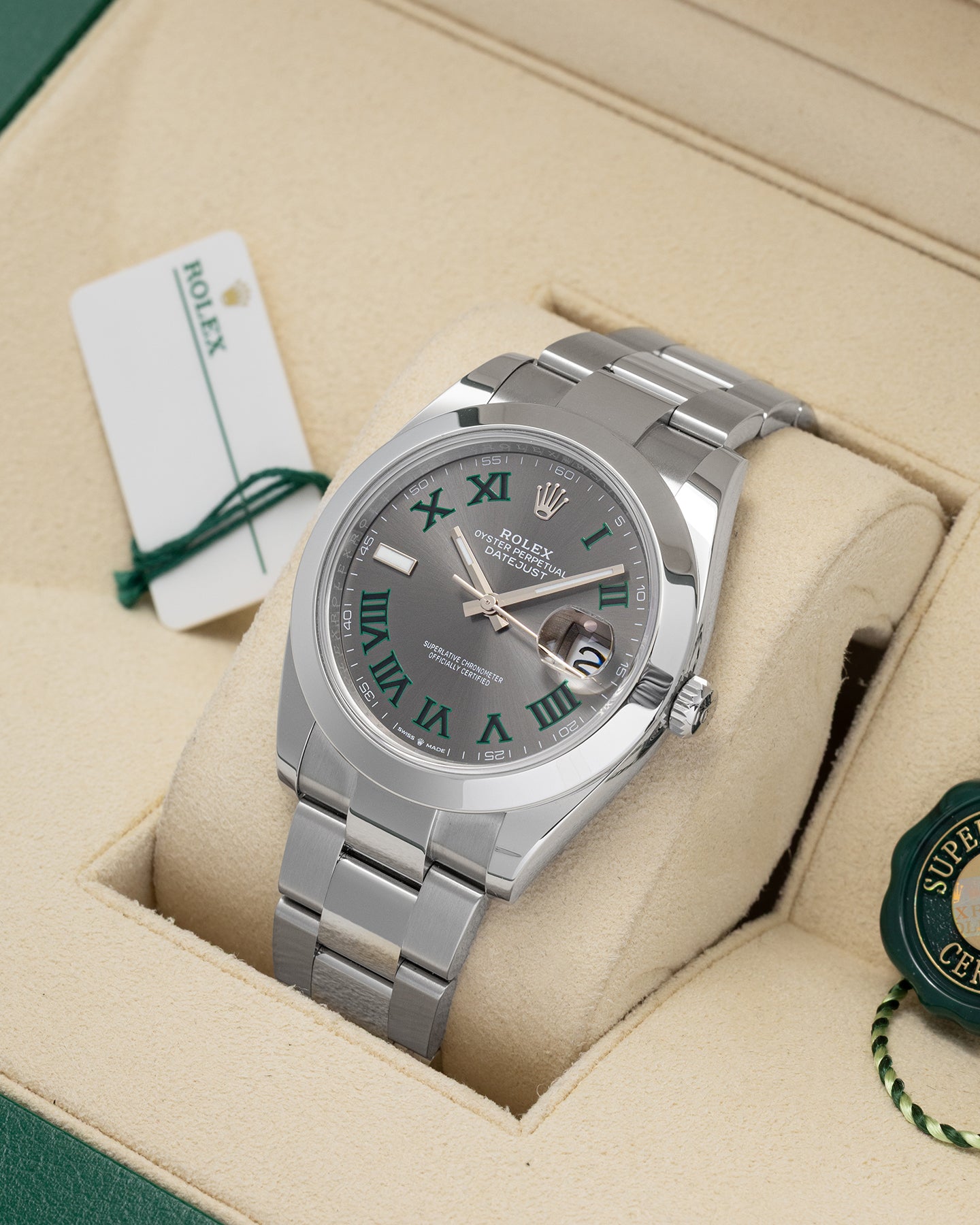 2025 Rolex Datejust Slate Wimbledon 126300 | Noah's Fine Watches Dallas, TX