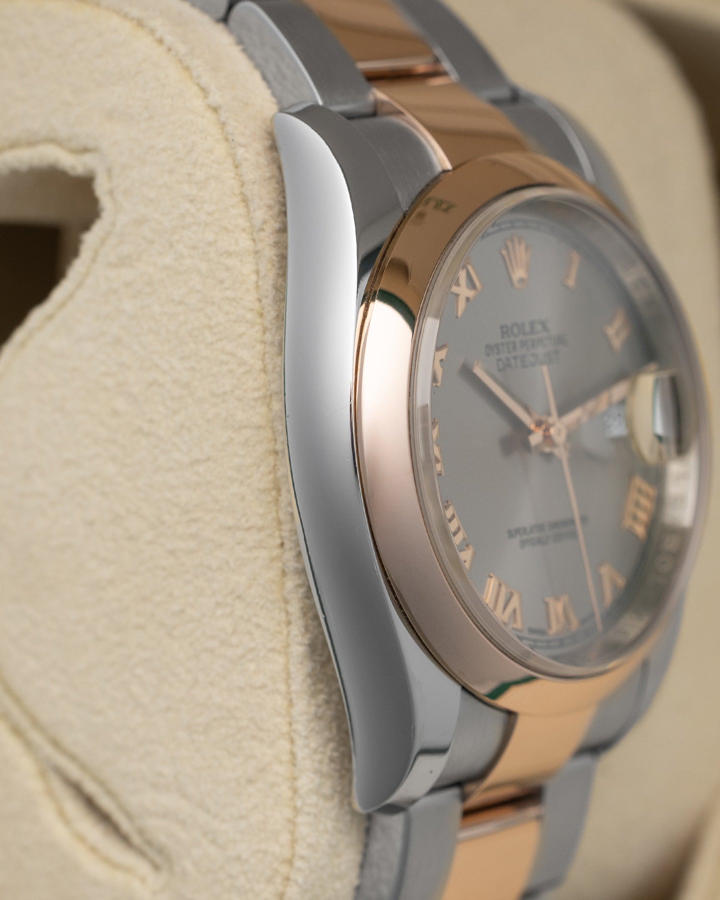 Rolex Datejust Steel Rose Gold 36 116201 | Noah's Fine Watches Dallas, Texas