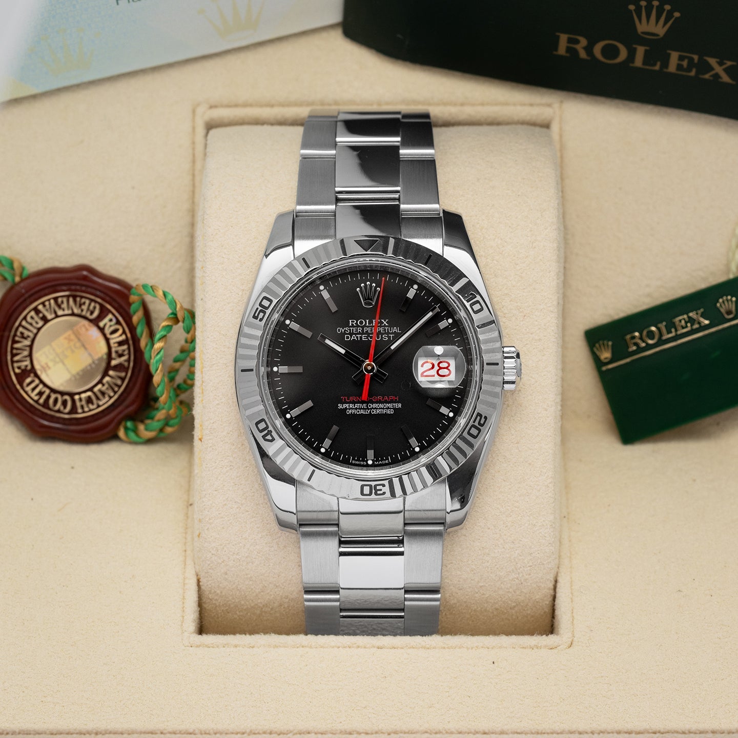 2005 Rolex Datejust Turn-O-Graph 116264 | Noah's Fine Watches and Jewelry USA