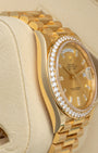 Yellow Gold Diamond Rolex Day-Date 228348RBR | Noah's Fine Watches Dallas, Texas