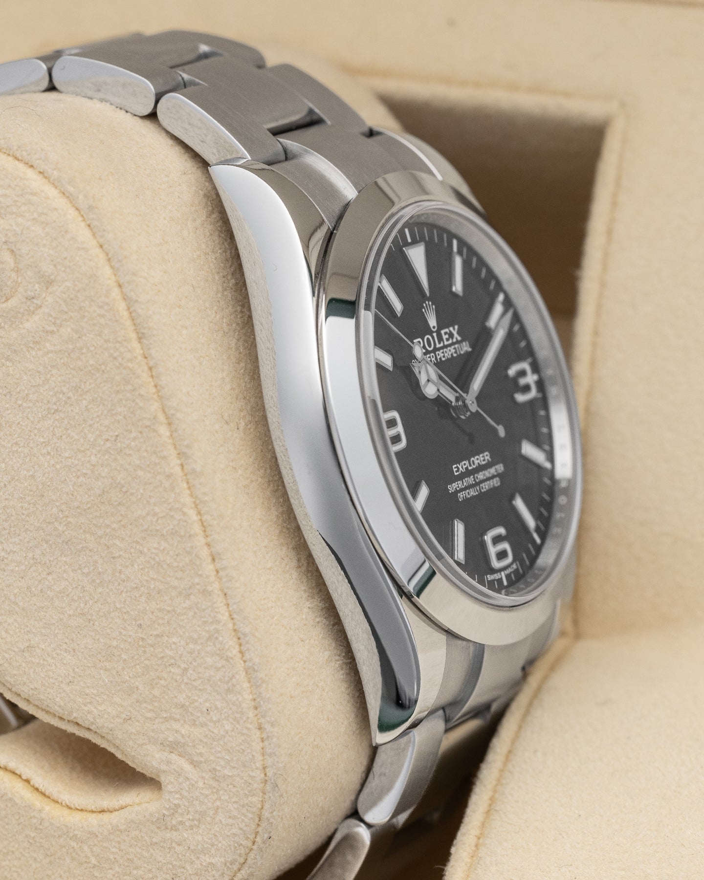 Steel Black Rolex Explorer 214270 Watch | Noah's Fine Watches and Jewelry Dallas