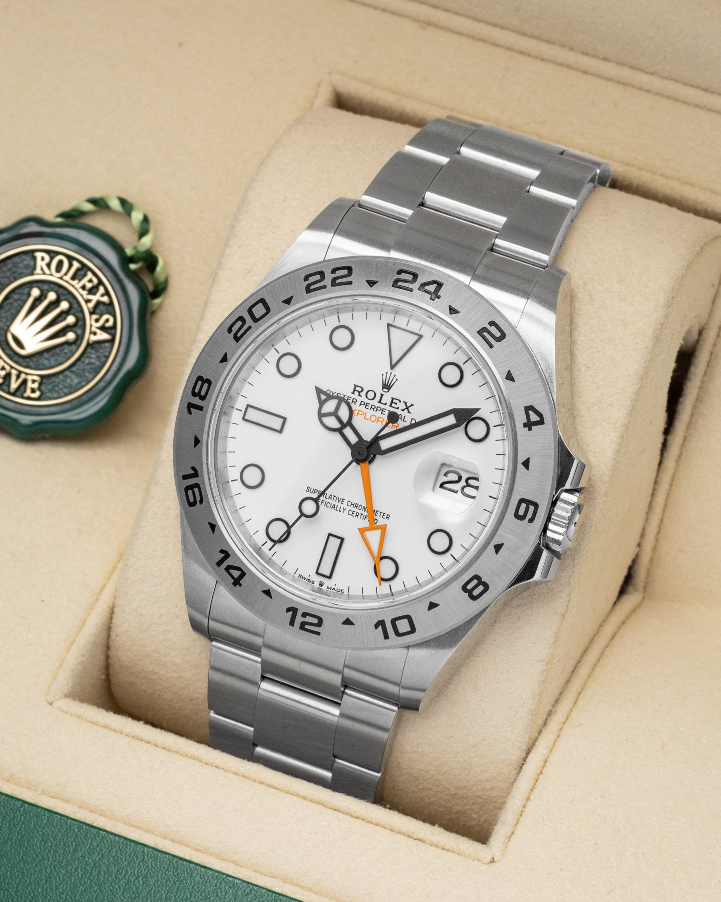 Polar White Rolex Explorer II 226570 | Noahs Fine Watches & Jewelry DFW