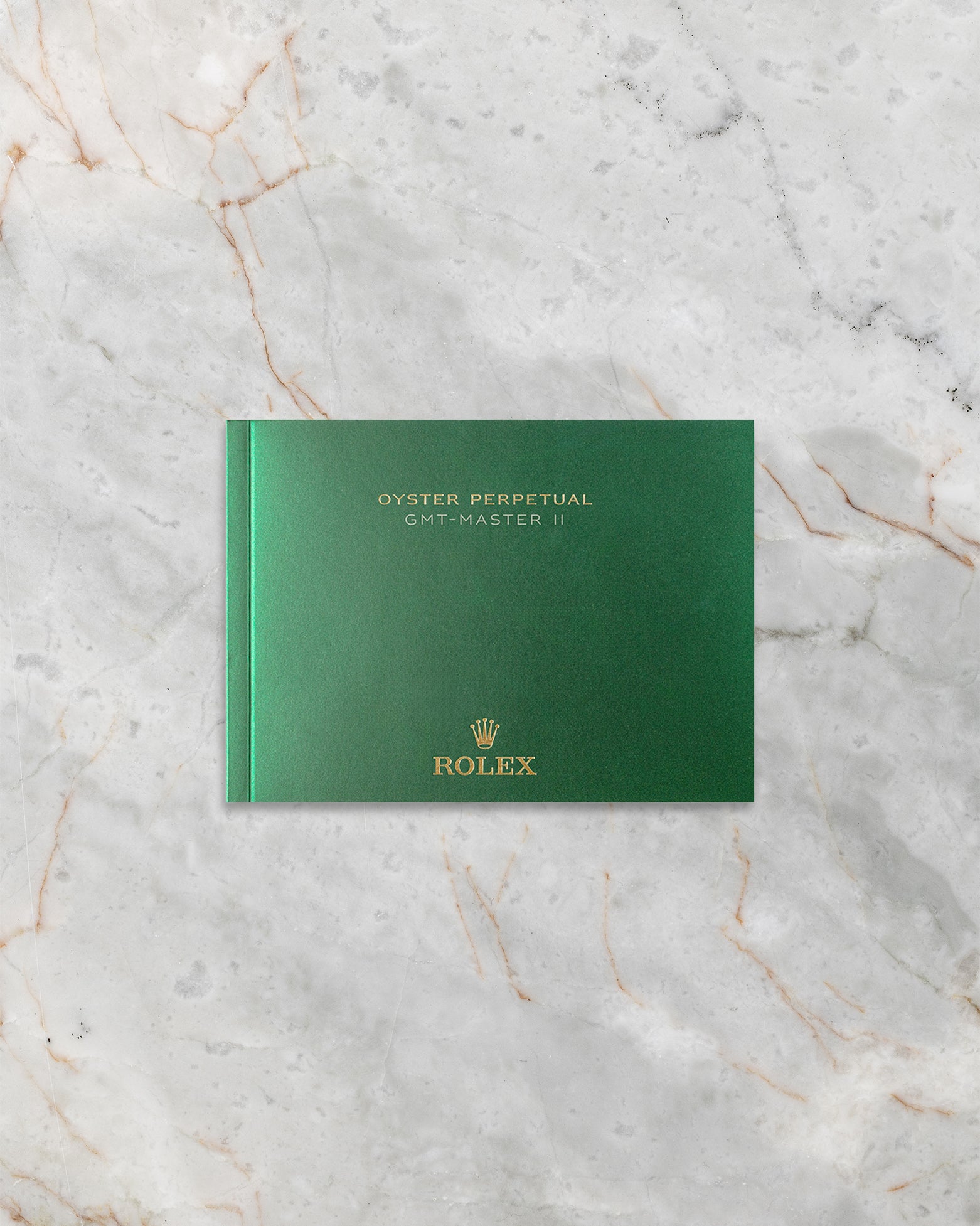 Official green Rolex GMT-Master II instruction user manual booklet included with pre-owned box set