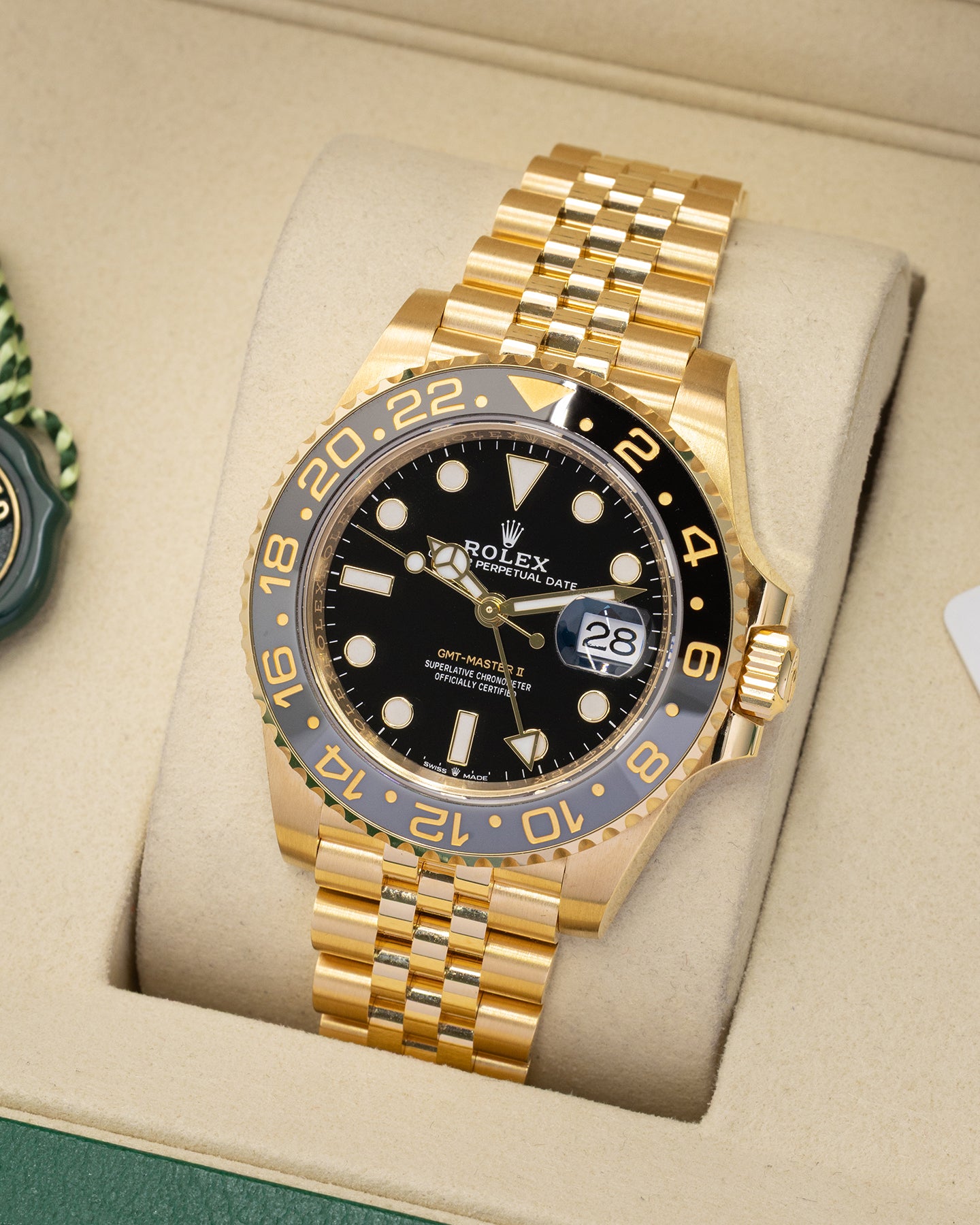 Yellow Gold Rolex GMT-Master II 126718GRNR | Noah's Fine Watches Dallas